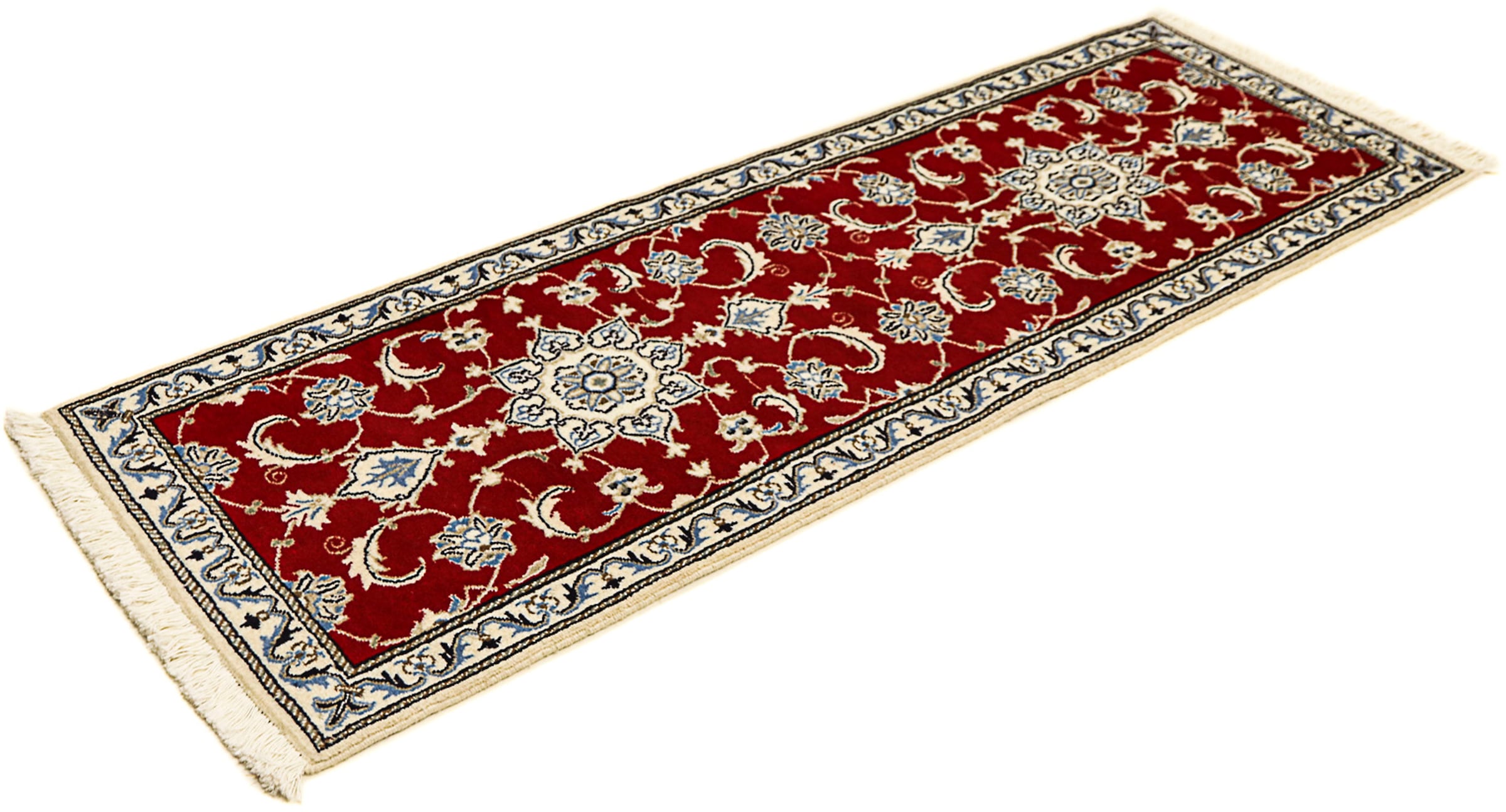 morgenland Orientteppich »Perser - Nain - 188 x 60 cm - dunkelrot«, rechtec günstig online kaufen