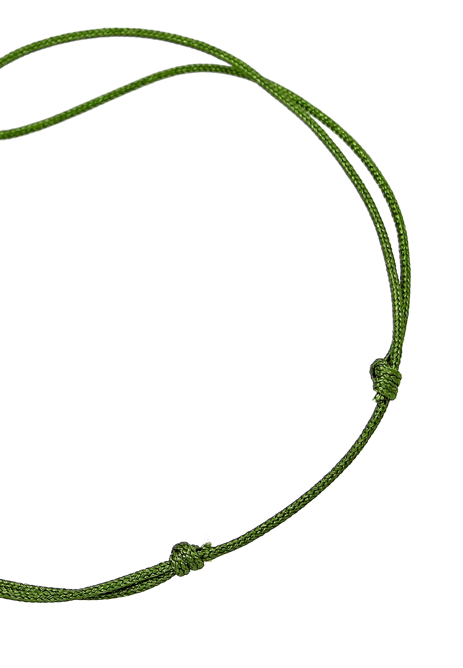 Elli Armband »Kleeblatt Nylon Bändchen 925er Silber vergoldet«