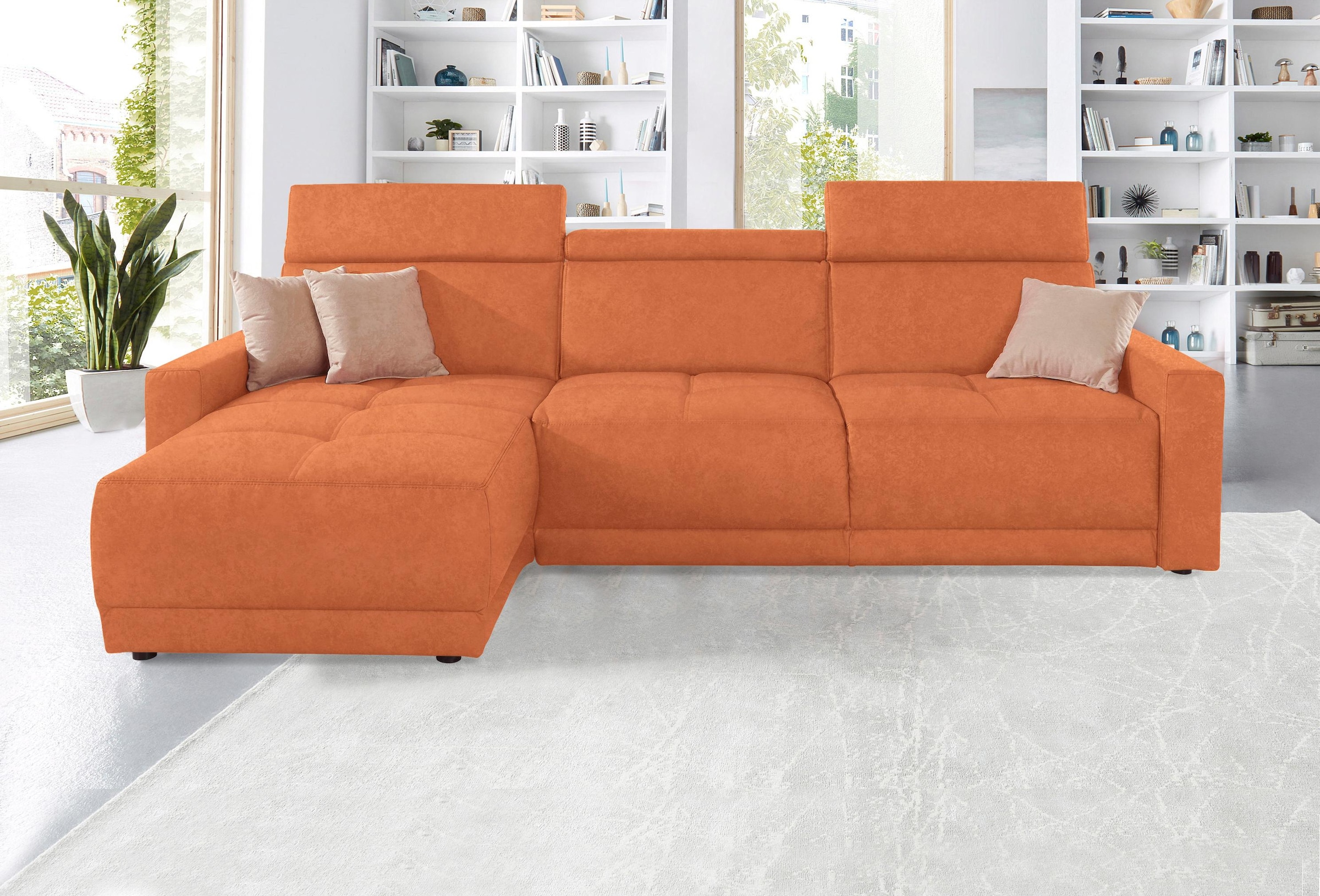 DOMO collection Ecksofa "Ava L-Form", mit Recamiere, Federkern wahlweise mi günstig online kaufen