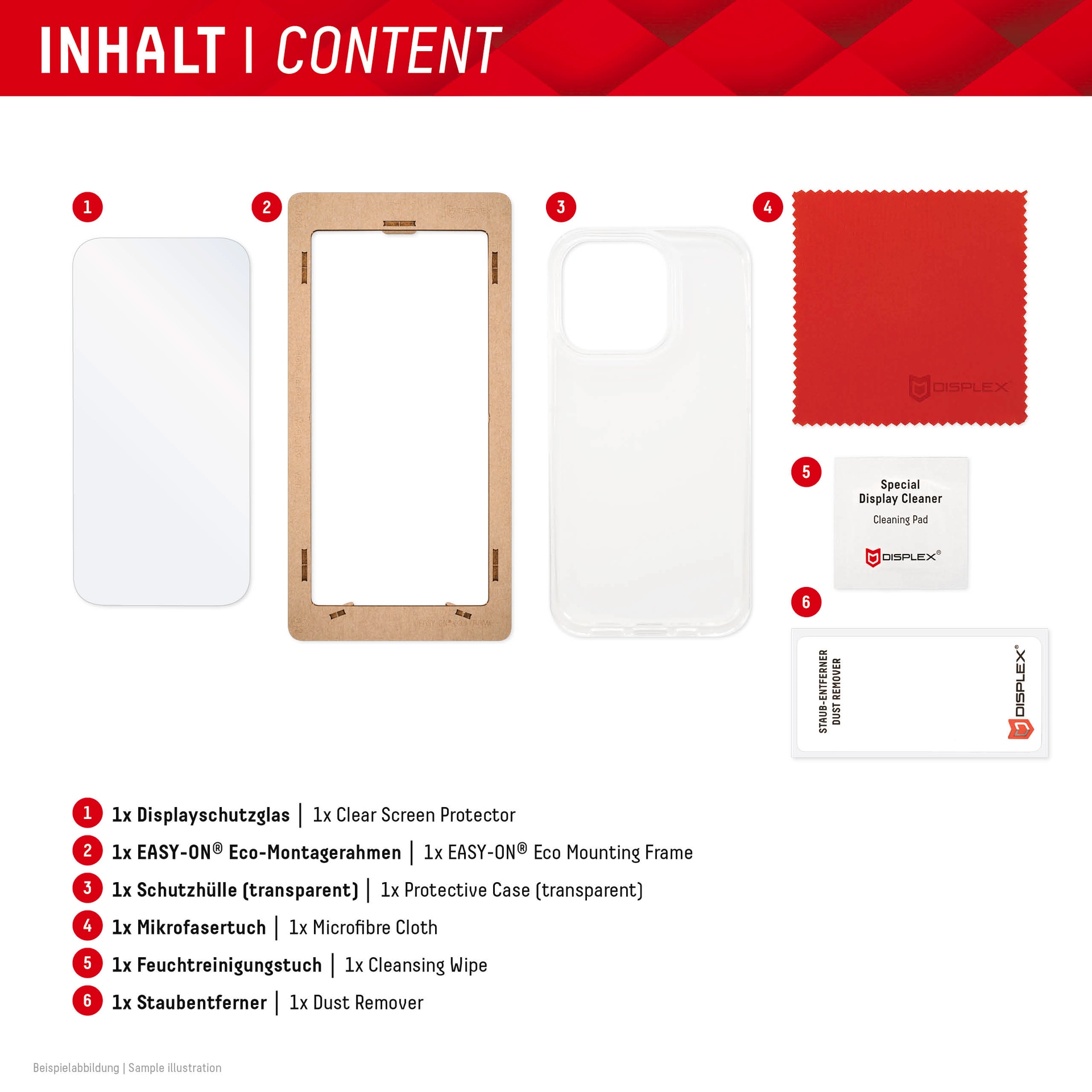 8. Bild von Displex Displayschutzglas »Real Glass + Case«, für Samsung Galaxy A55 5G, (1 St.), Bildschirmschutz, Displayschutzfolie,Einfach anbringen,kratz-&stoßfest
