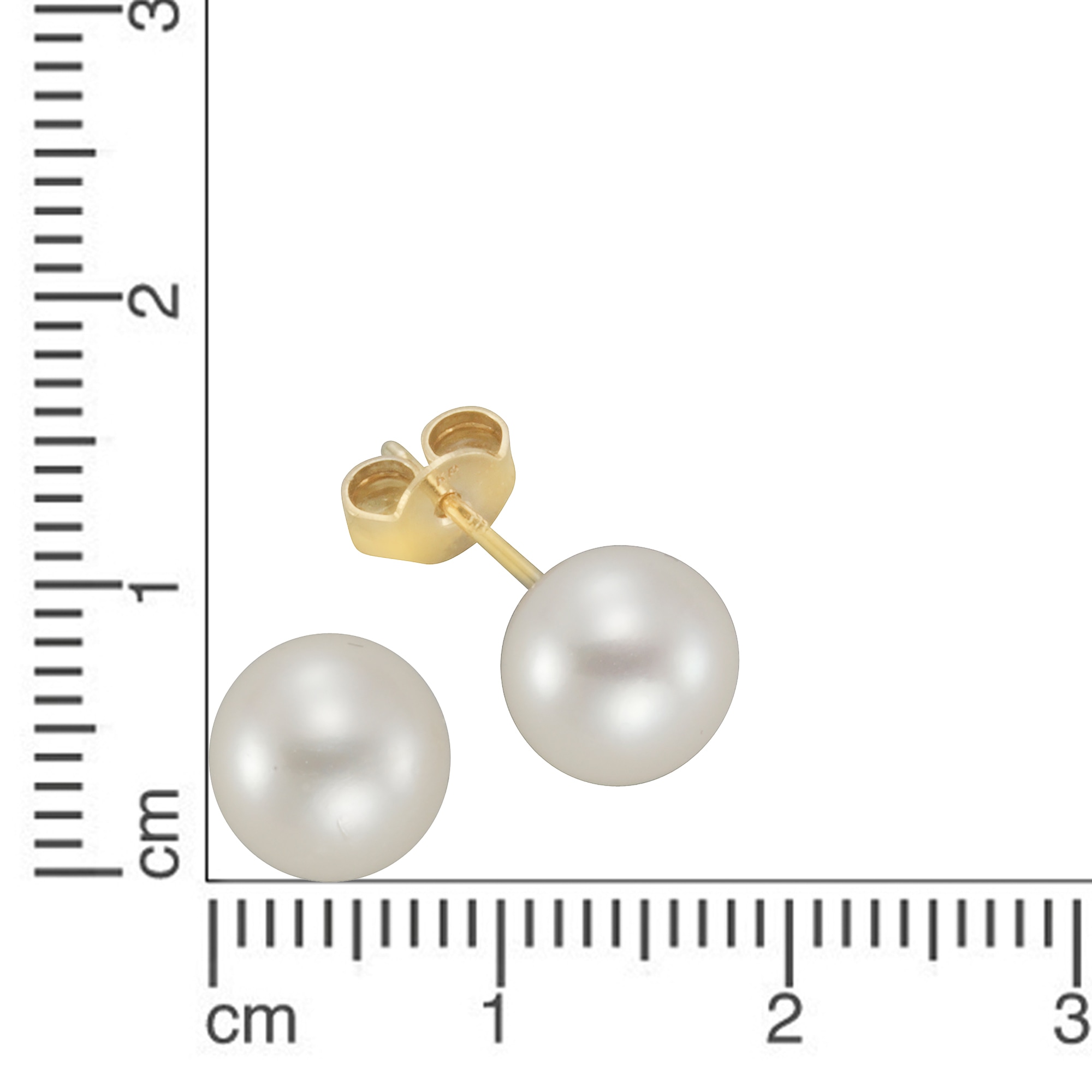Vivance Paar Ohrstecker »585/- Gelbgold Perle«