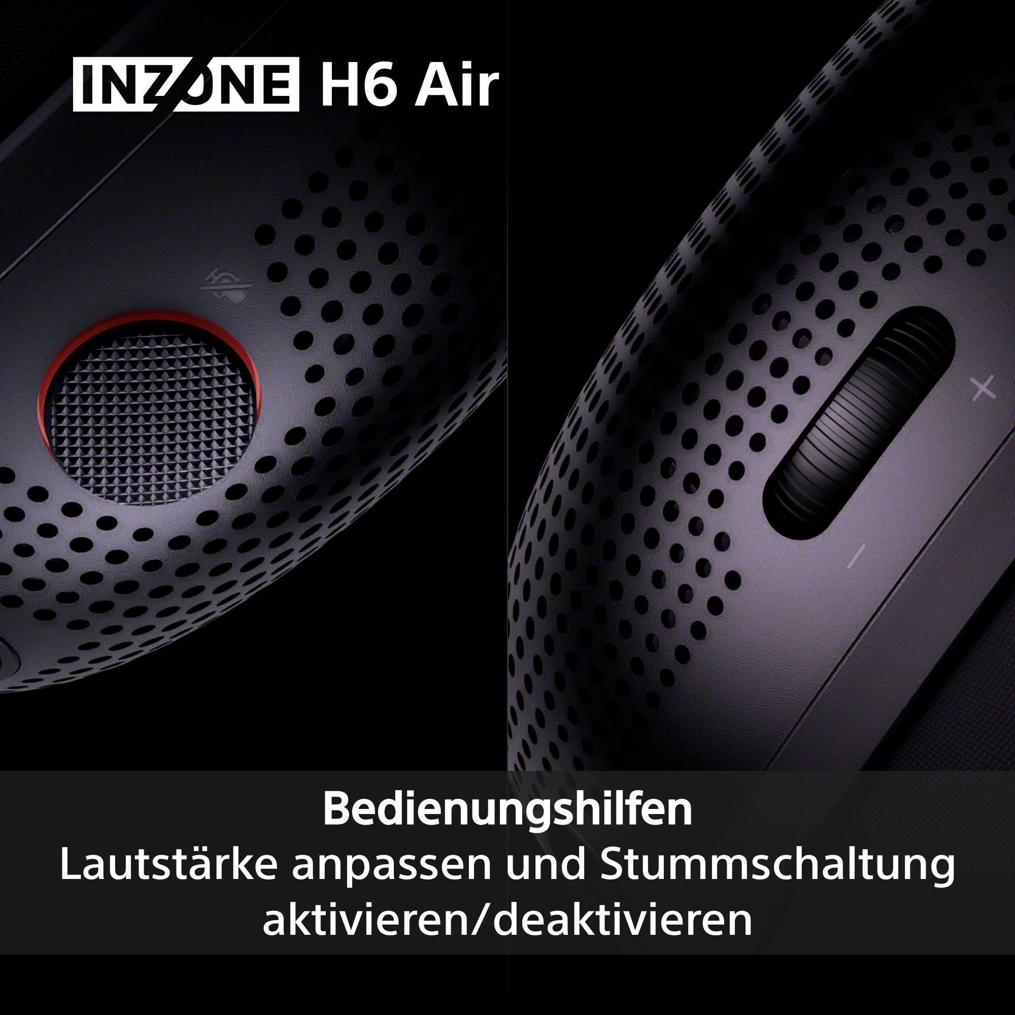 Sony Gaming-Headset »INZONE H6 Air« Stummschaltung 360 Spatial Sound, leichtes 199-g-Design, abnehmbares Bügelmikrofon