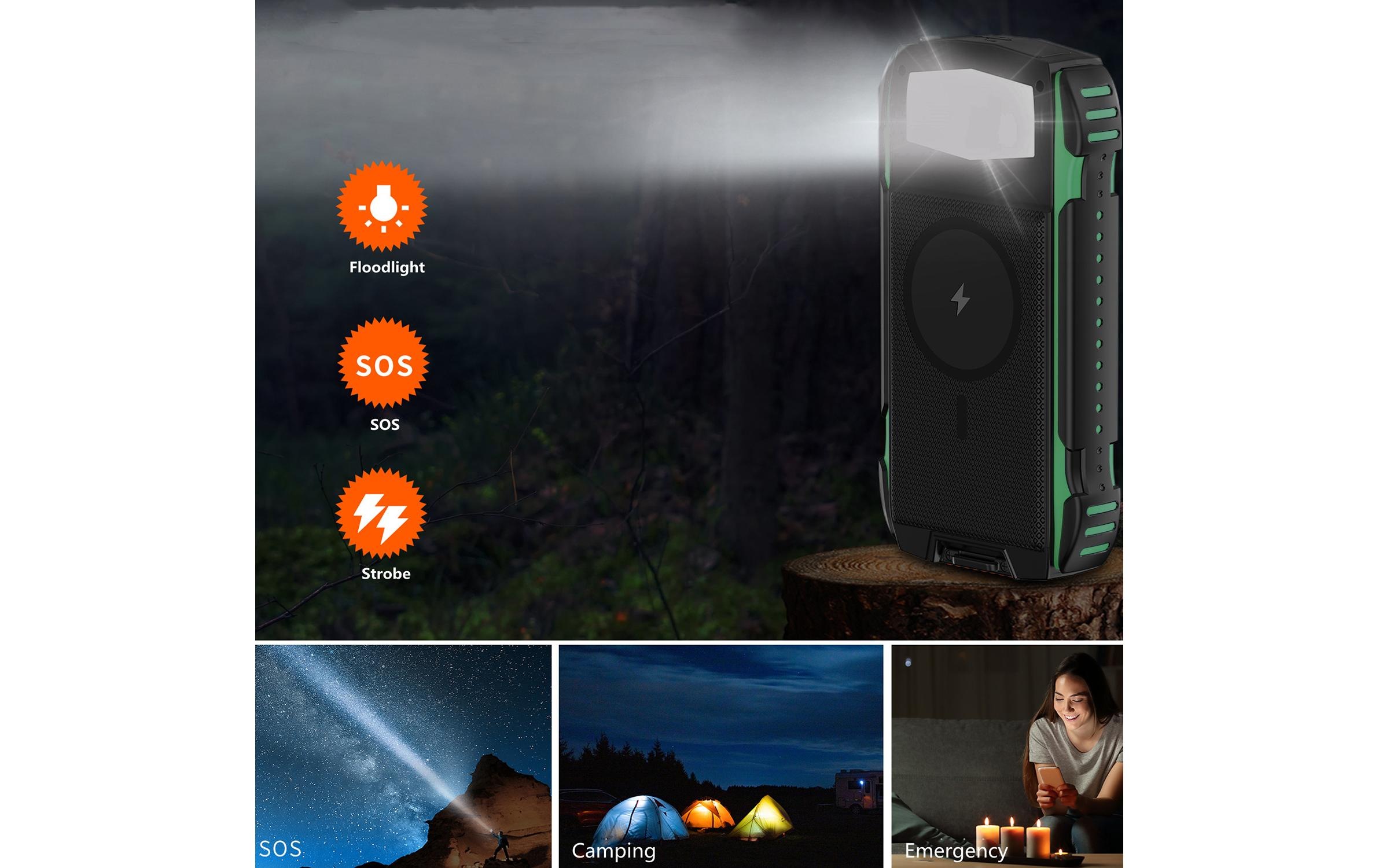 4smarts Powerbank »Solar-Powerbank Rugged TP 20000mAh«