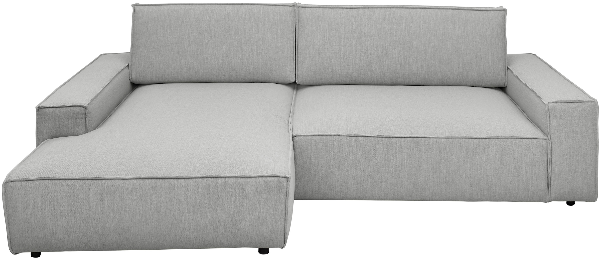Home affaire Ecksofa »NEU: SHERWOODL XXL 284, Big-Sofa L-Form, tiefe Sitzfläche 95 cm, Cord,«, Leinenoptik, Recamiere rechts/links, auch als Schlafsofa stellbar