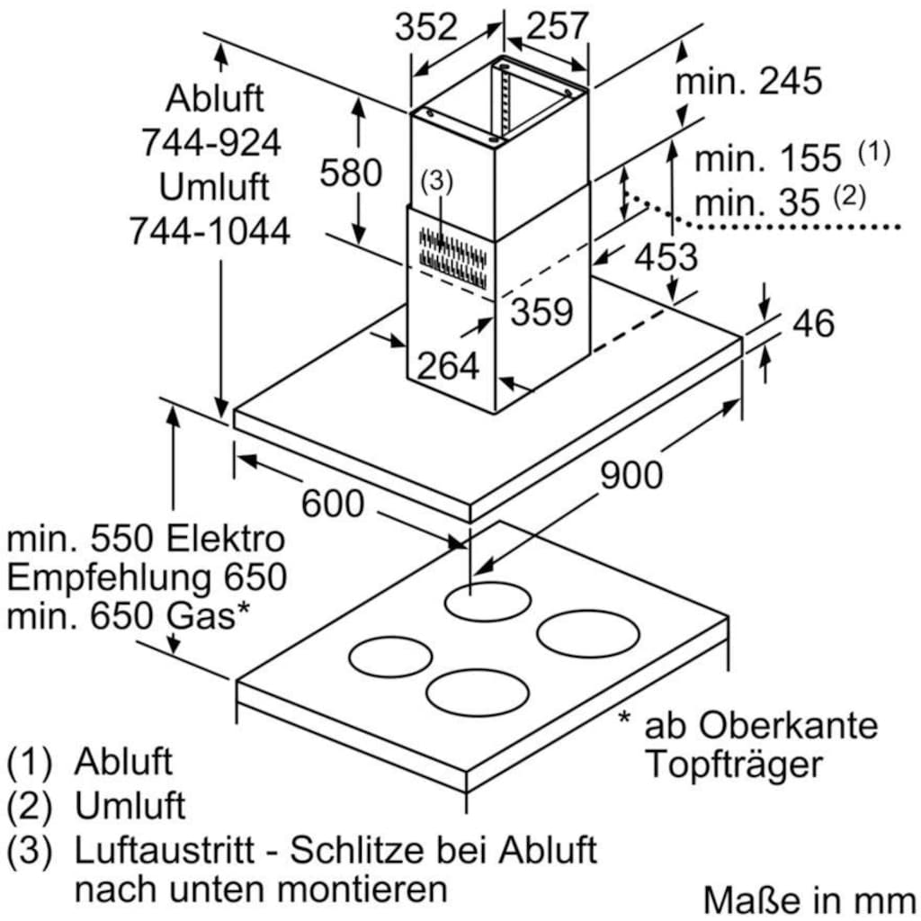 SIEMENS Inselhaube »LF97BCP50«, Serie iQ500