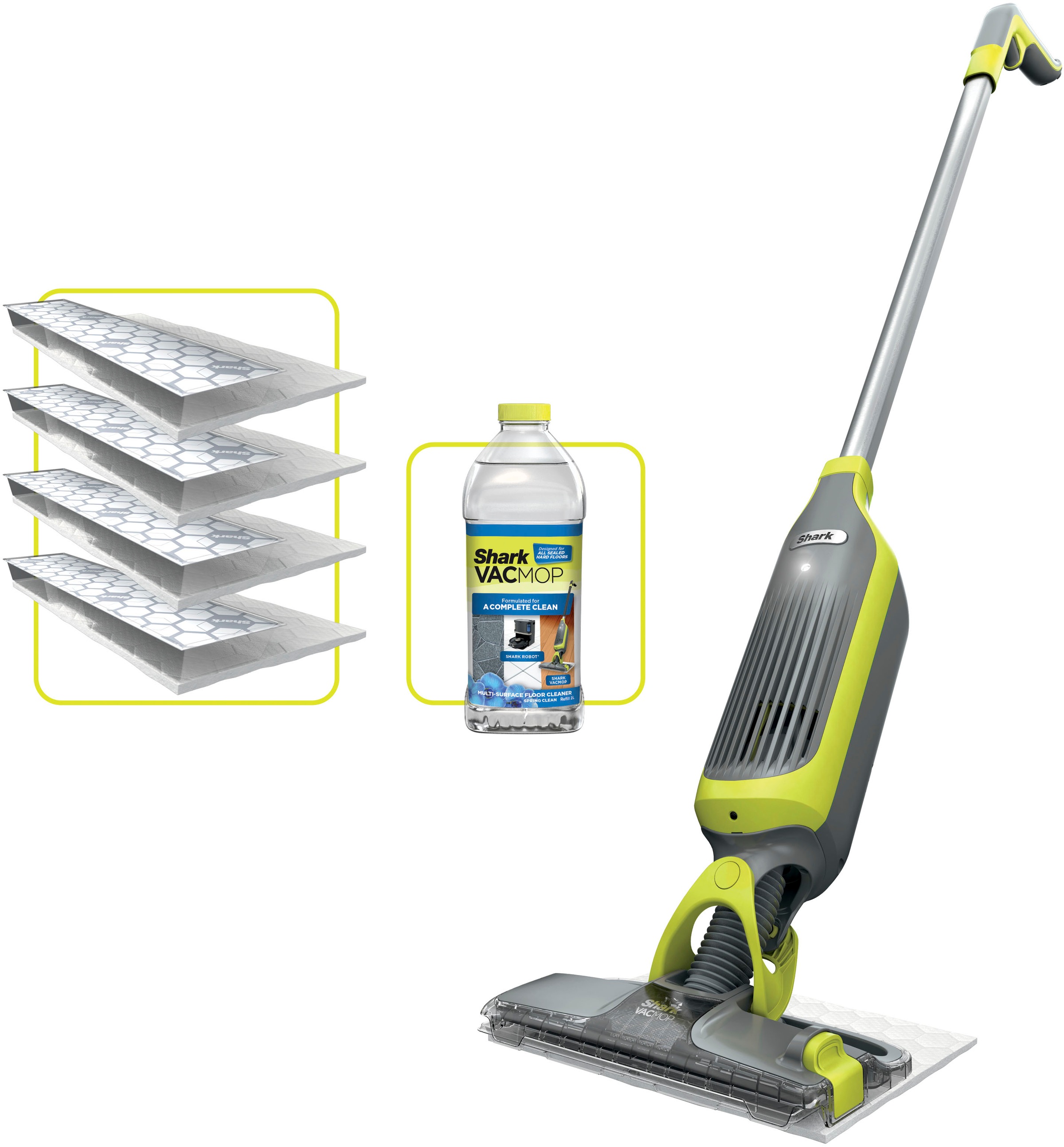 SHARK Nass-Trocken-Akkusauger "Shark VacMop 2-in-1 kabelloser Staubsauger und Sprühmopp VM200EU", anthrazit