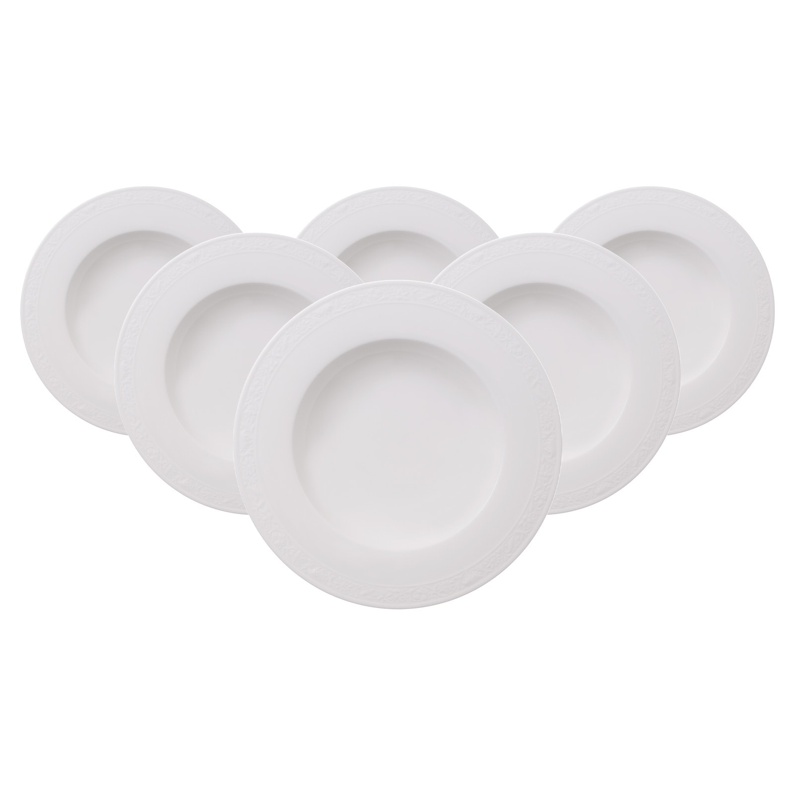 Villeroy & Boch Suppenteller »Suppenteller White Pearl ø 24,8 cm 6er Set we günstig online kaufen