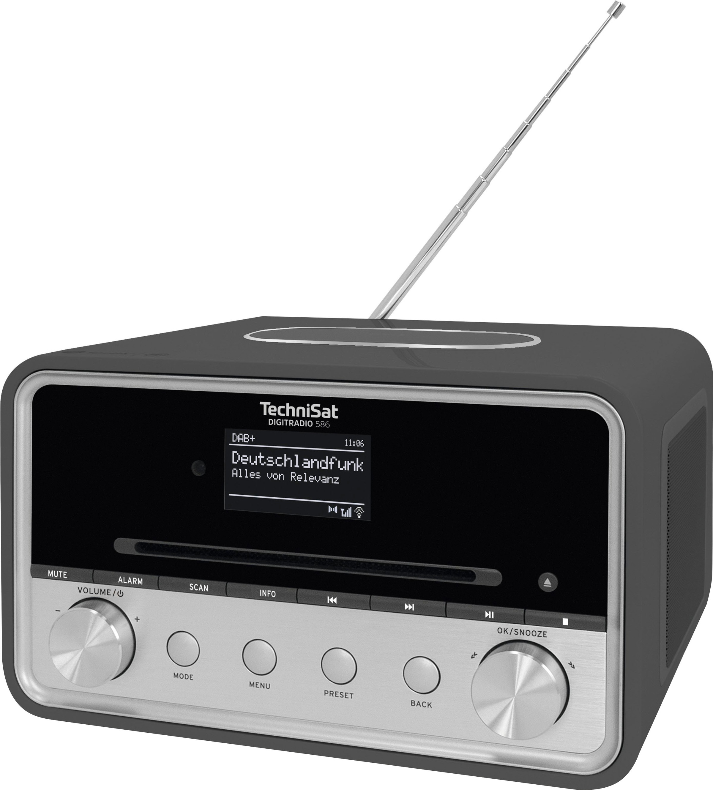 TechniSat Radio »DIGITRADIO 586«, (Bluetooth-A2DP Bluetooth-AVRCP Bluetooth-WLAN Digitalradio (DAB+)-Internetradio-UKW mit RDS 20 W)