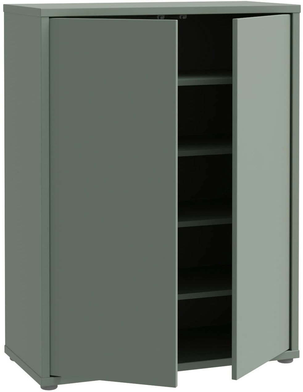 FORTE Schuhschrank »Alice Springs, Schuhschrank, Platz für 15 Paar Schuhe, 2 Türen« B/H/T 74,5/99,1/34,9 cm,  Stauraumschrank, Mehrzweckschrank, grifflose Front, Push to open