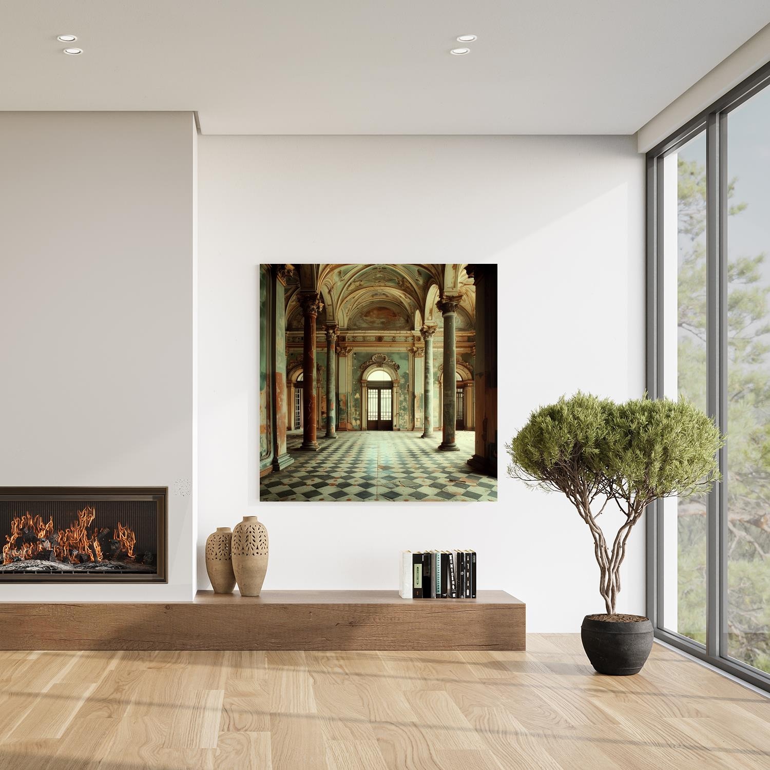 queence Acrylglasbild »Königshaus« Architektonische Elemente | Elemente der Architektur | Gebäude | Innenarchitektur | Kunst 1 Stk. tlg. Fine Art-Print in Galeriequalität