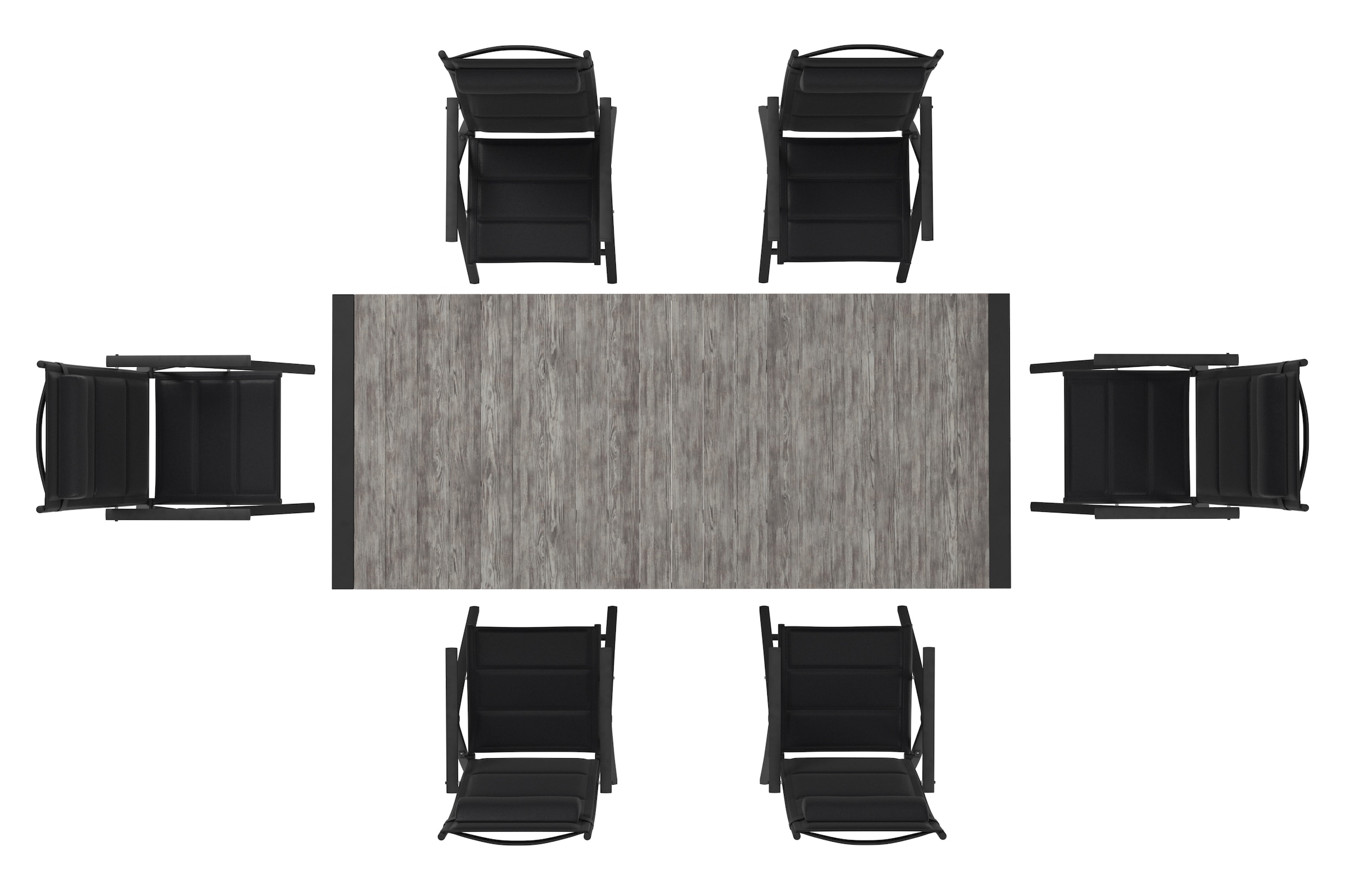 KONIFERA Garten-Essgruppe »»Melbourne«« Set, 7-tlg. Tischgruppe, 7 Stk. tlg. mit ausziehbarem Tisch 163 - 213cm und verstellbaren Stühlen