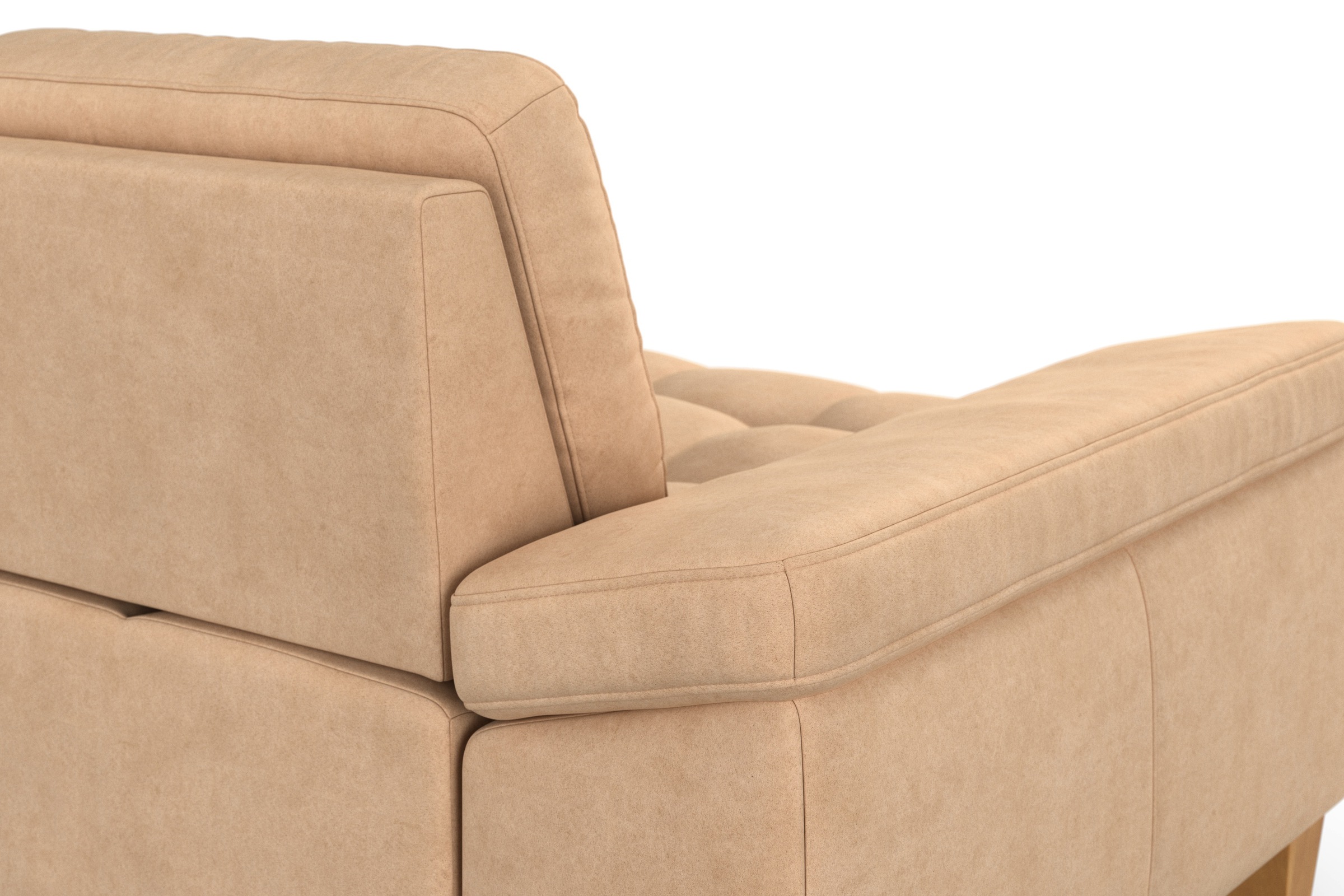 sit&more Ecksofa »Westham L-Form« mit Recamiere, mit oder ohne Bettfunktion, Bettkasten, Füße Eiche