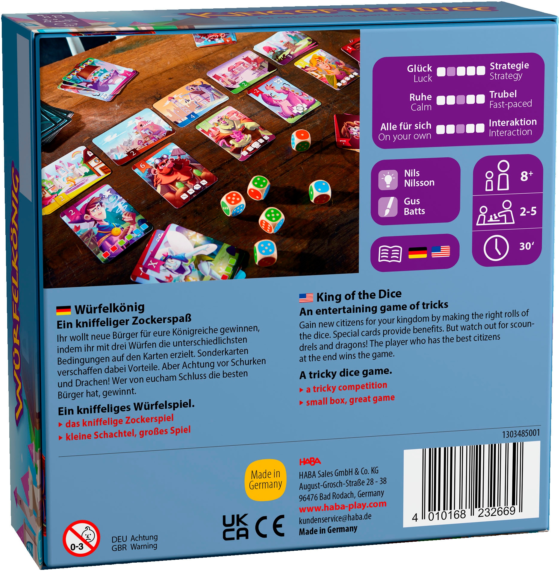 Haba Spiel »Würfelkönig«, Made in Germany