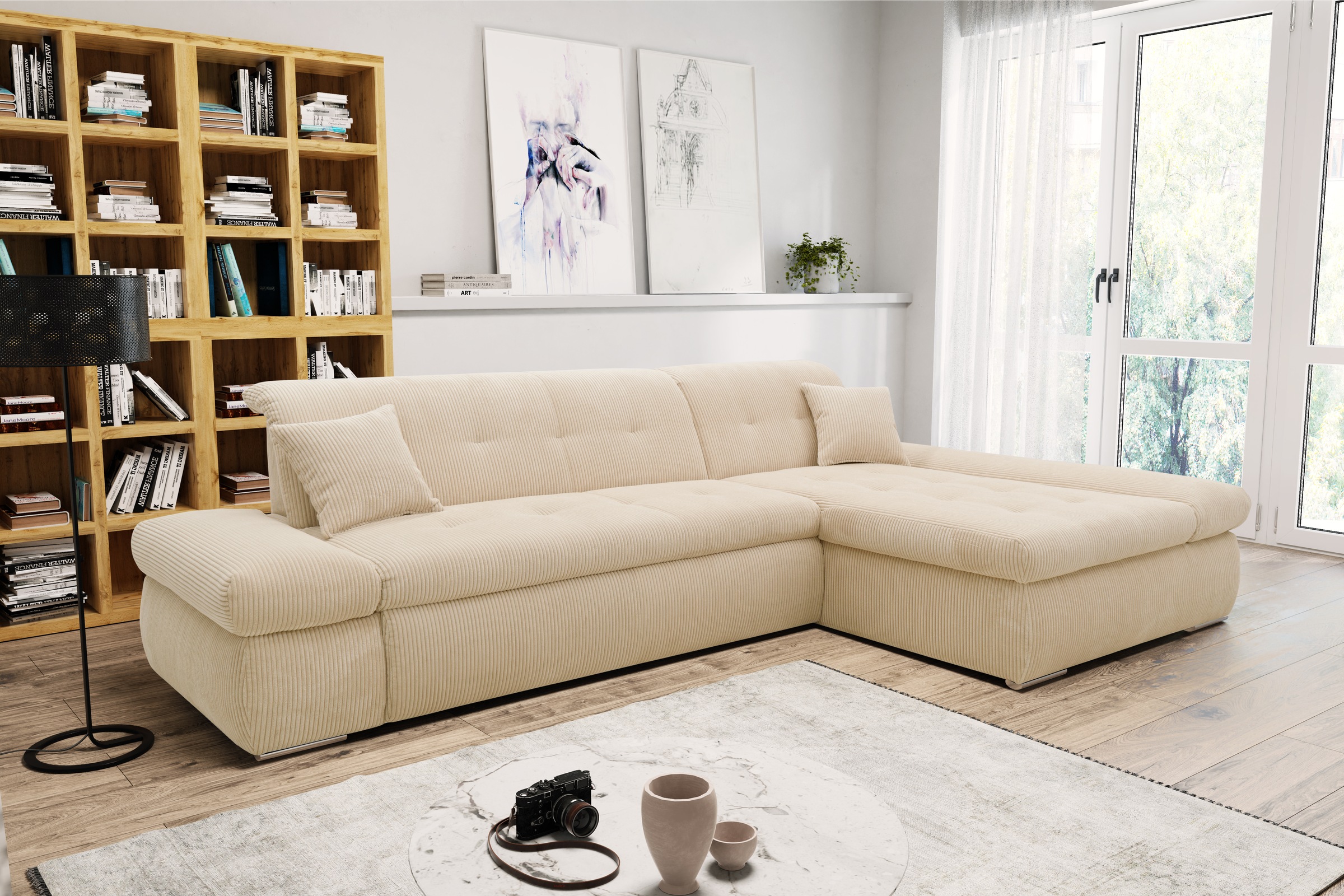 DOMO collection Ecksofa »Moric, L-Form, XXL-Sofa - Breite 300cm«, wahlweise günstig online kaufen