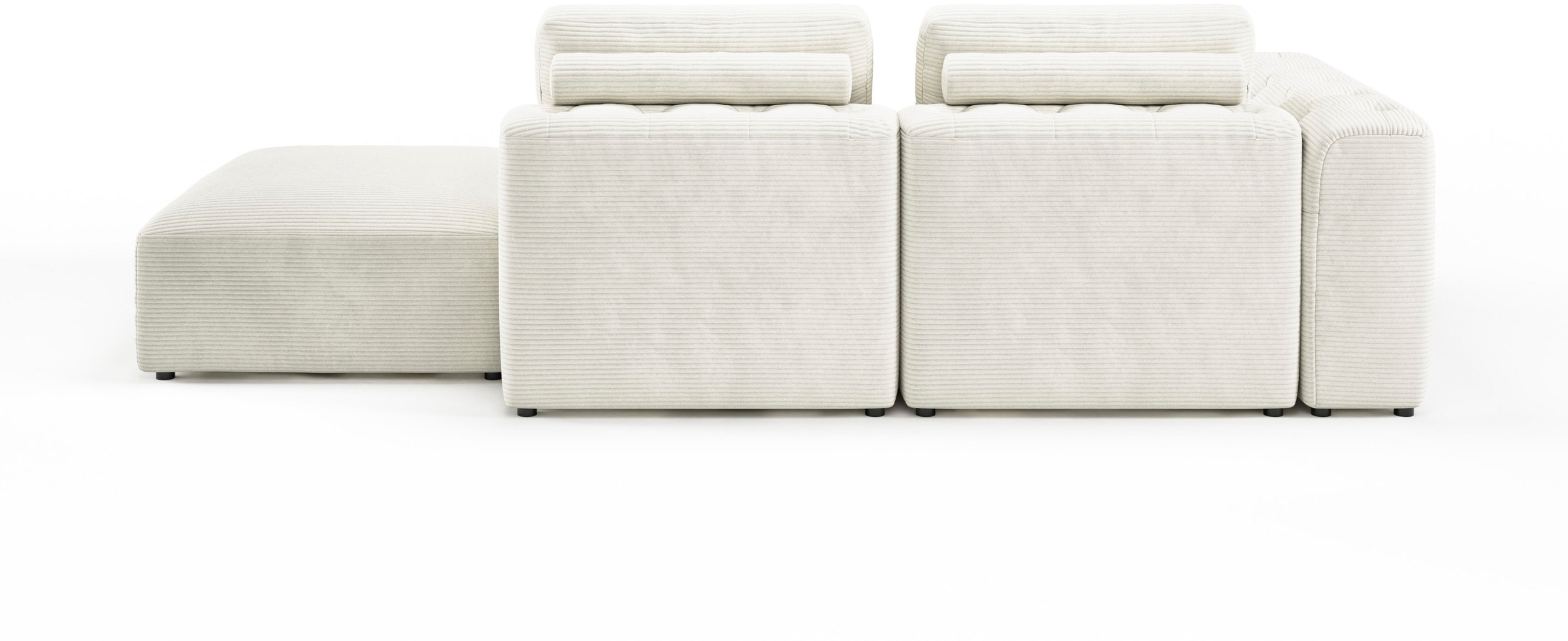 RAUM.ID Chaiselongue »Cushid«, Modul-Sofa, bestehend aus 2-Sitzer und Hocker