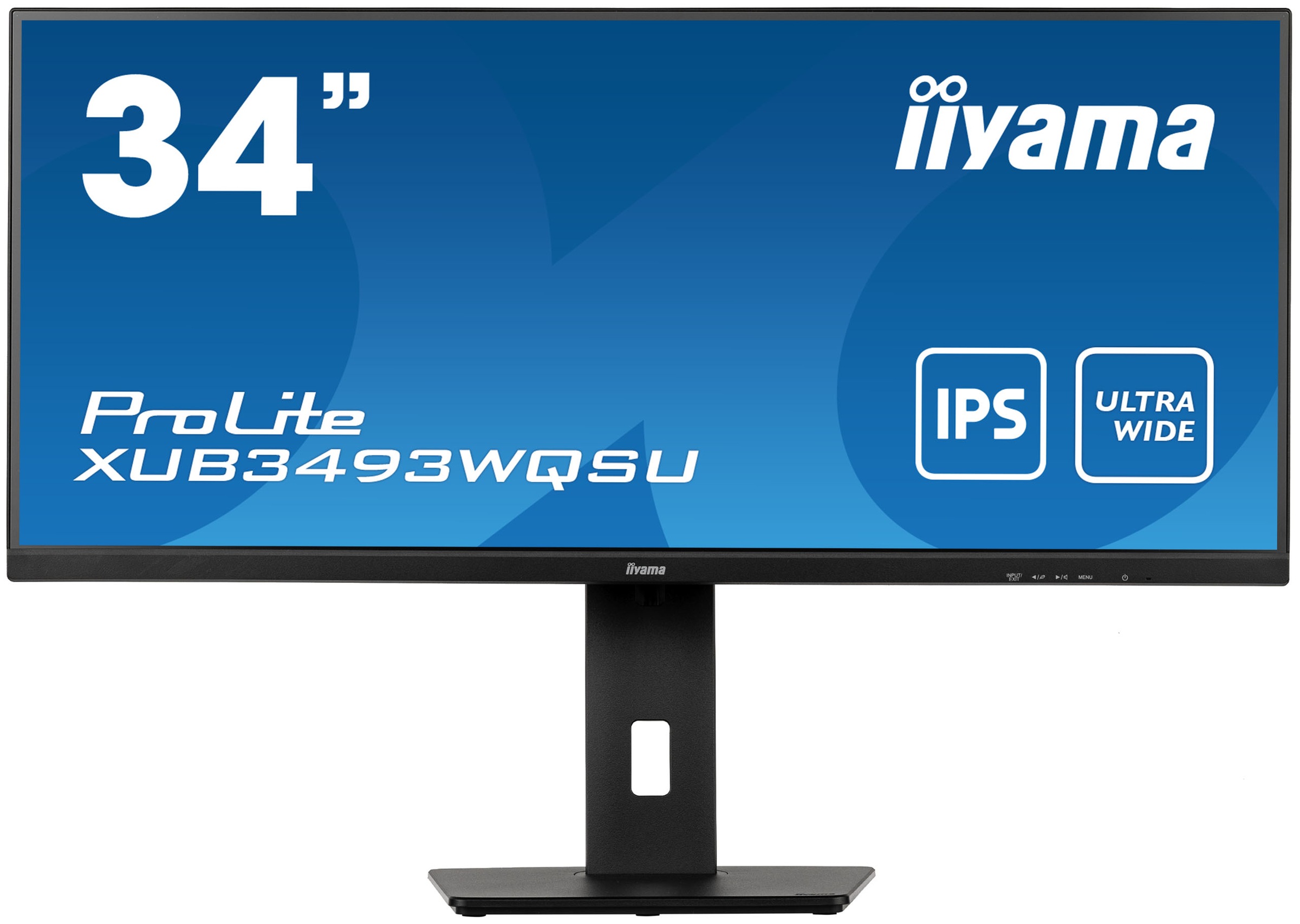 IIYAMA LED-Monitor »XUB3493WQSU-B5« 86, 7 cm/34 ′′ 3440 x 1440 px UWQHD 4 Reaktionszeit 75 Hz schwarz höhenverstellbar, drehbar, neigbar, VESA...
