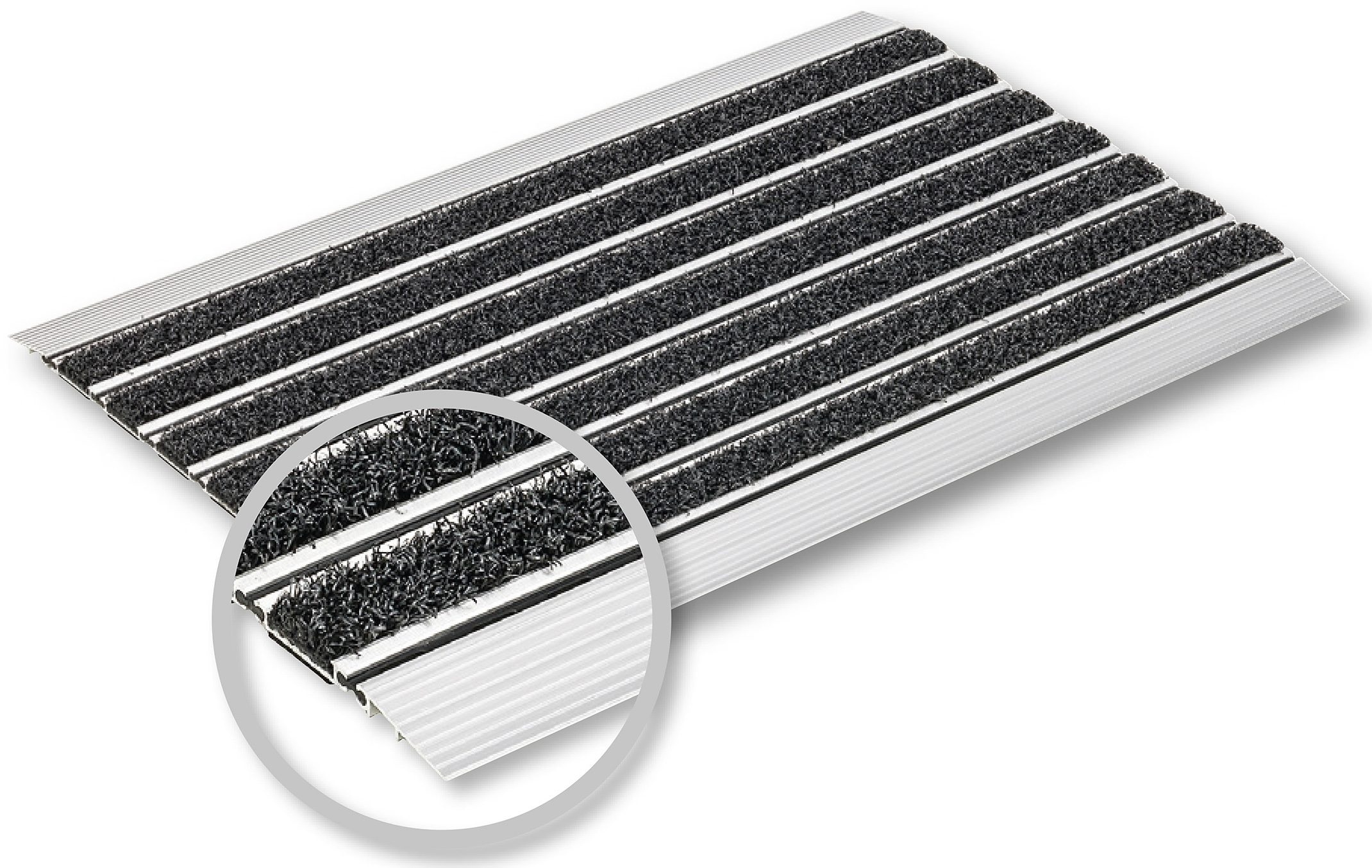 ASTRA Fußmatte »Scraper«, rechteckig, 10 mm Höhe, Schmutzfangmatte, mit Aluminiumrahmen