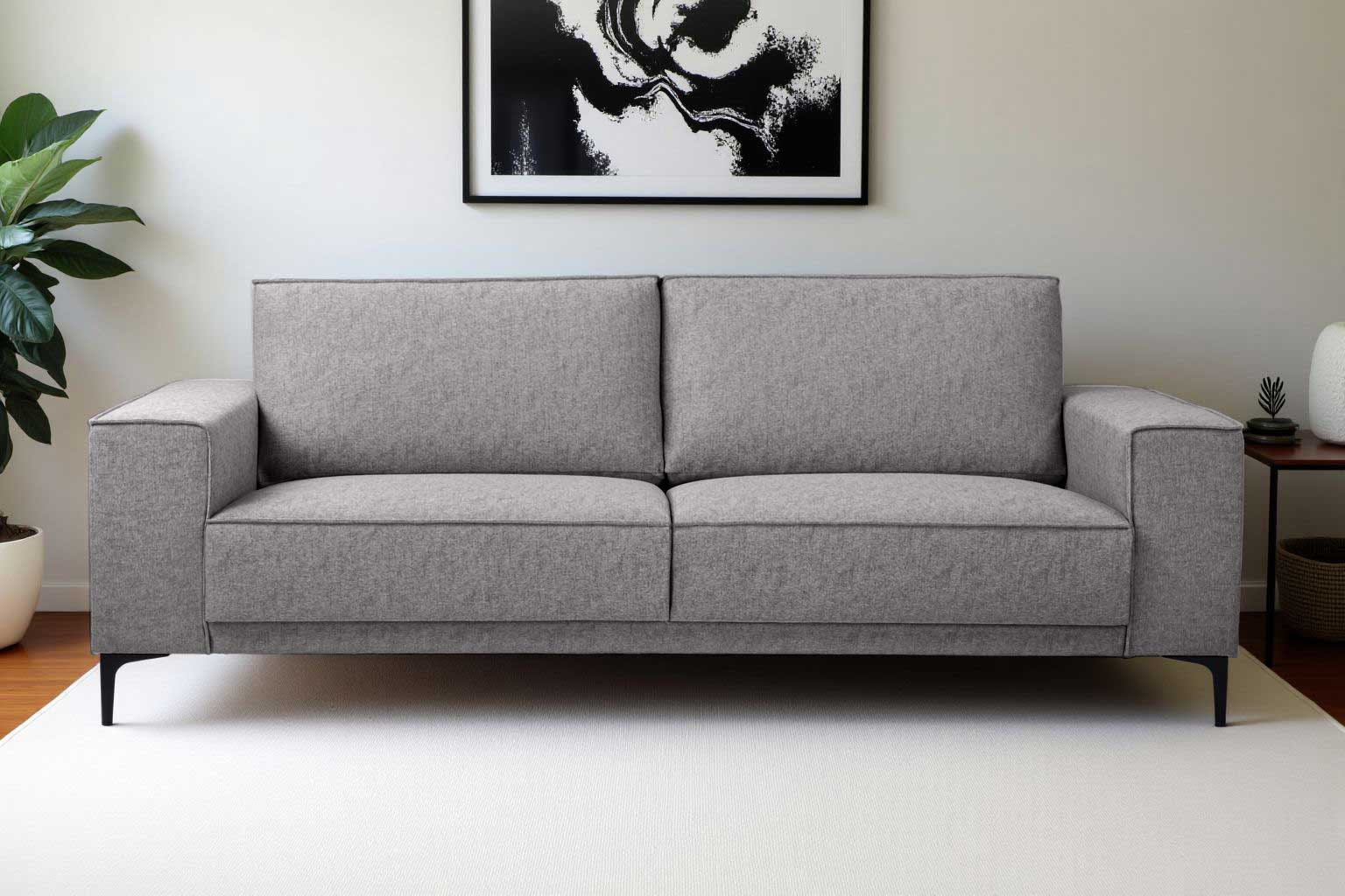 Places of Style 3-Sitzer »3er Sofa Oland, Struktur, Flachgewebe, Luxus-Micr günstig online kaufen