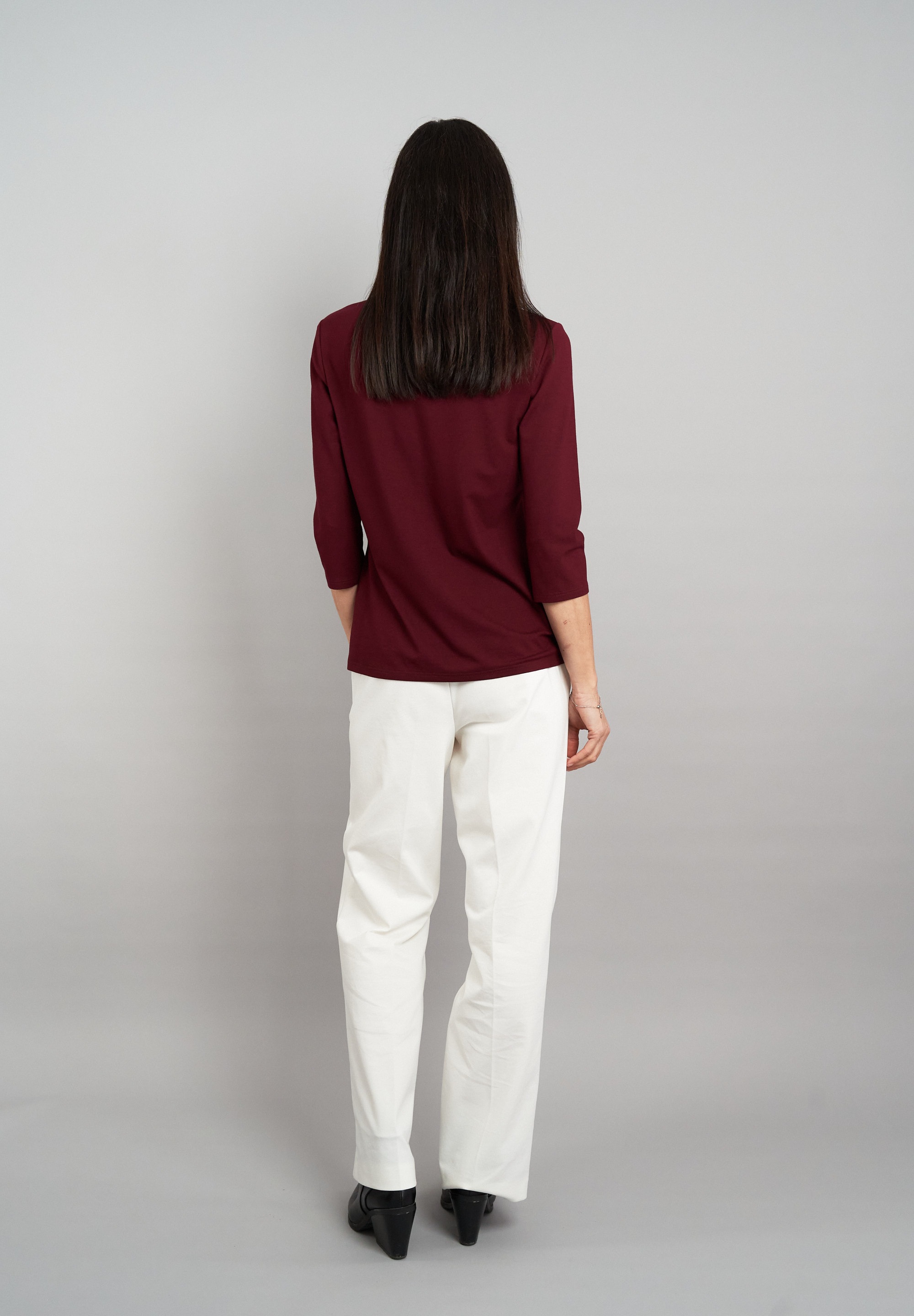 Seidel Moden 3/4-Arm-Shirt, mit Raff-Detail vorne - MADE IN GERMANY