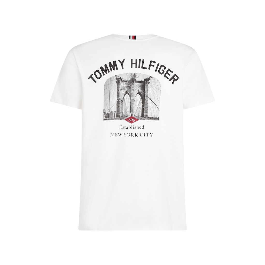 Tommy Hilfiger Kurzarmshirt »PHOTOPRINT BRIDGE TEE«, mit großem Print auf dem Rücken
