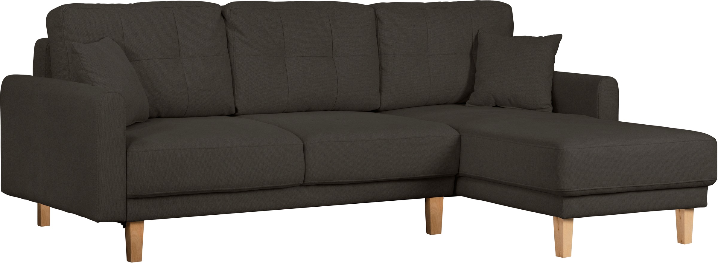 Home affaire Ecksofa »TRIPLO optionale Schlafsofa mit Bettkasten, Maße B/T/H: 234/164/89 cm«, L-Form wahlweise mit Bettfunktion - Liegefläche 132x210 cm