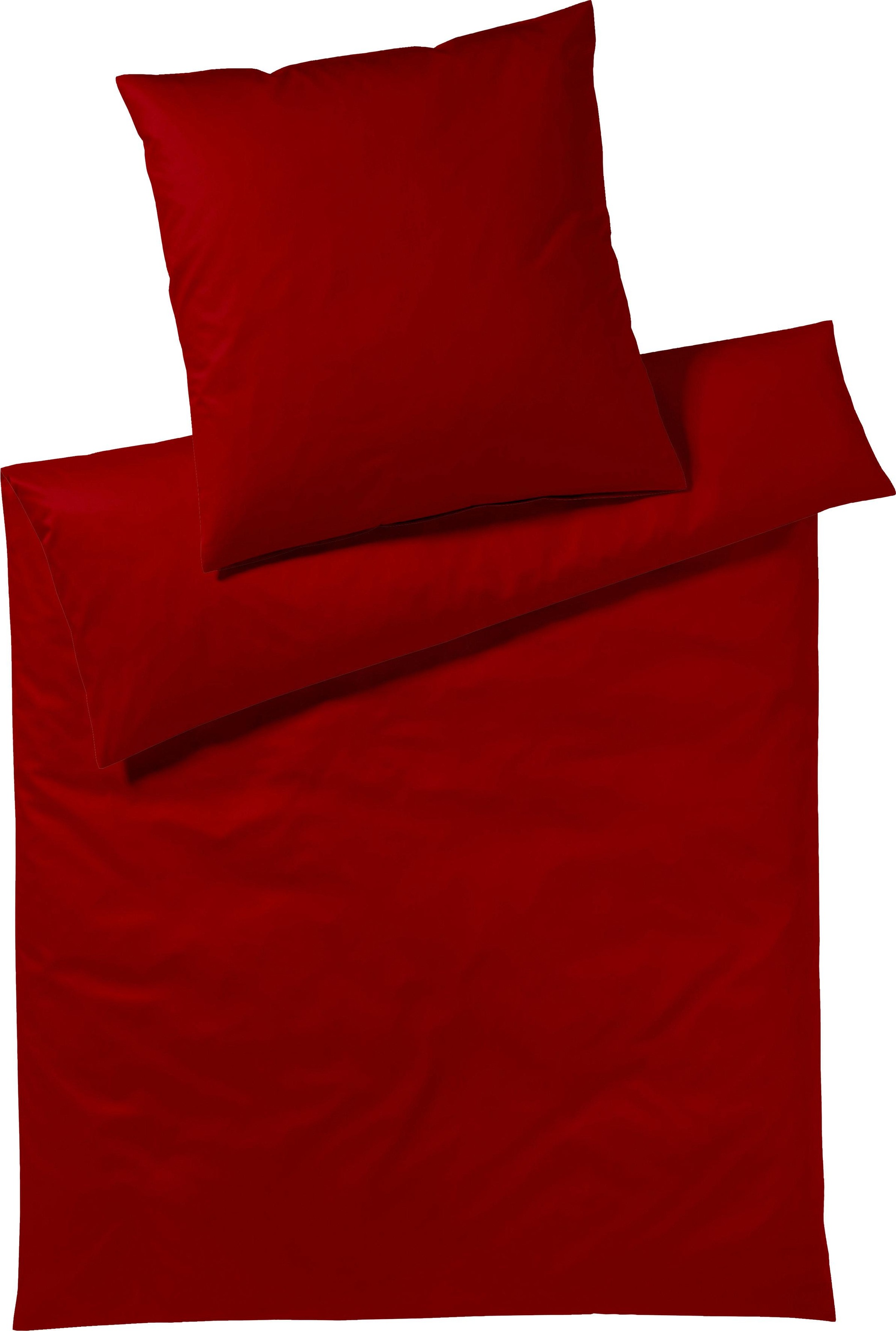 Yes for Bed Bettwäsche »Pure & Simple Uni in Gr. 135x200, 155x220 oder 200x200 cm«, Bettwäsche aus Baumwolle, zeitlose Bettwäsche mit seidigem Glanz