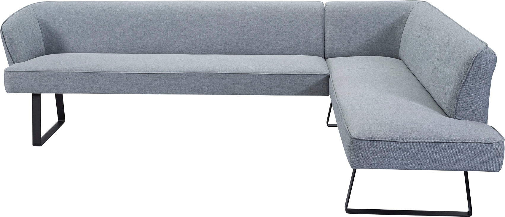exxpo - sofa fashion Eckbank »Americano«, mit Keder und Metallfüßen, Bezug  in verschiedenen Qualitäten auf Rechnung kaufen | Eckbänke