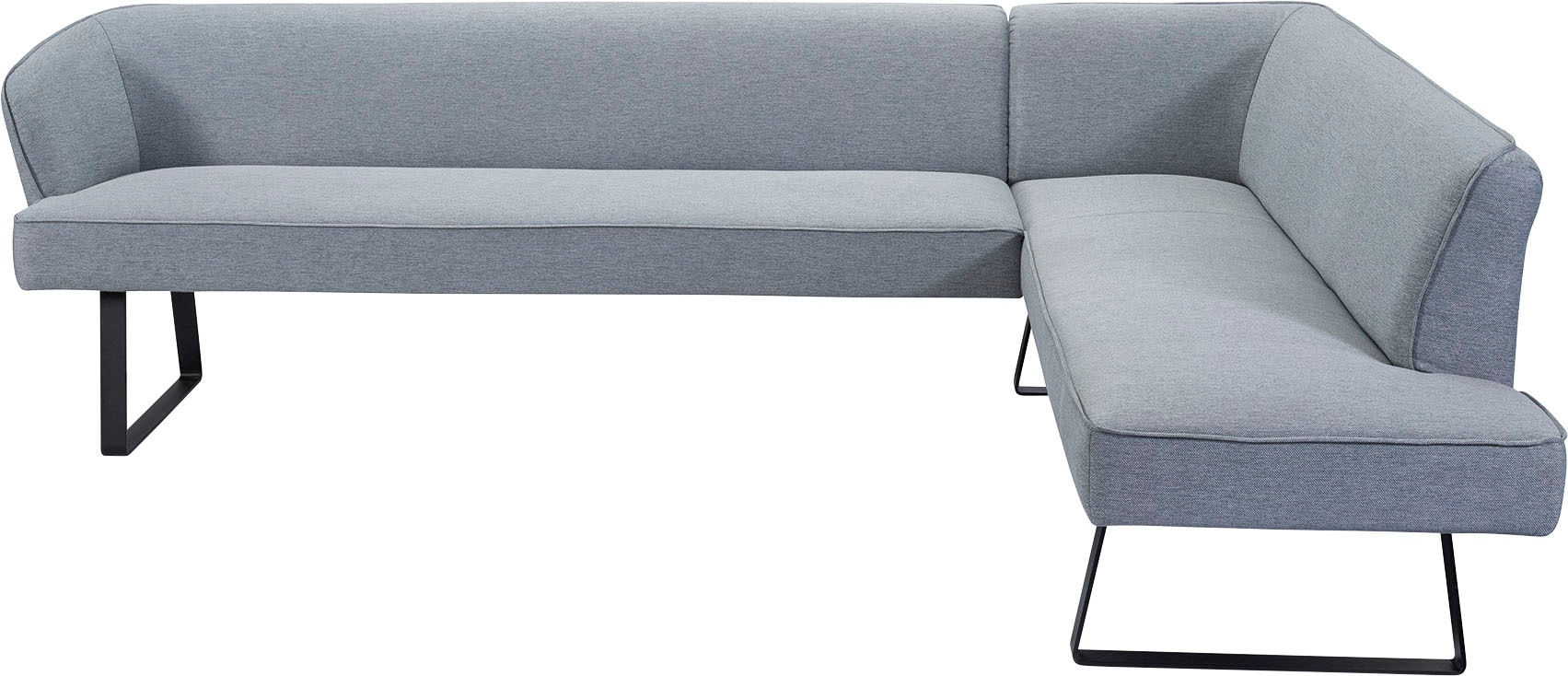 exxpo - sofa fashion Eckbank "Americano", mit Keder und Metallfüßen, Bezug günstig online kaufen