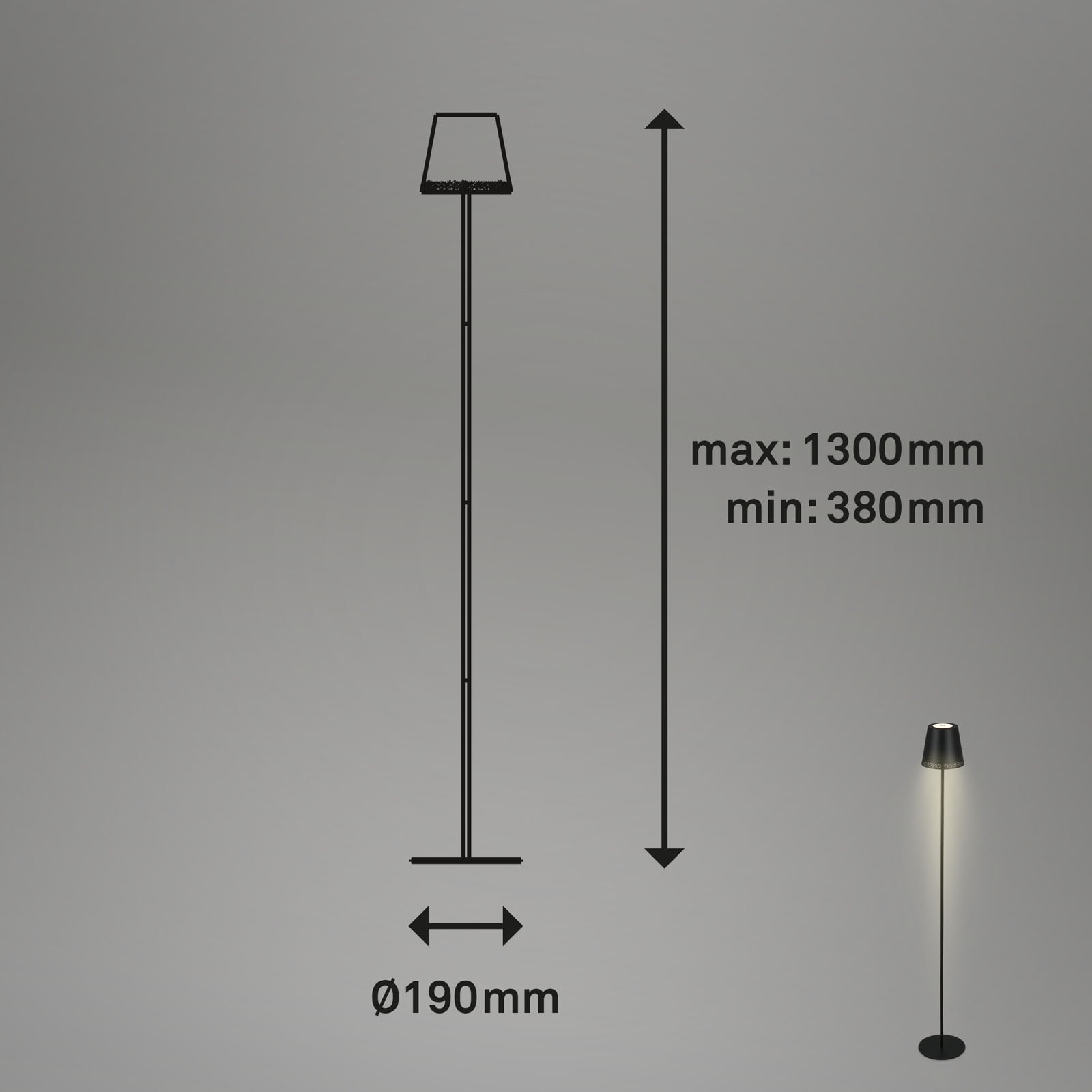 Briloner Leuchten Stehlampe »KIKI«