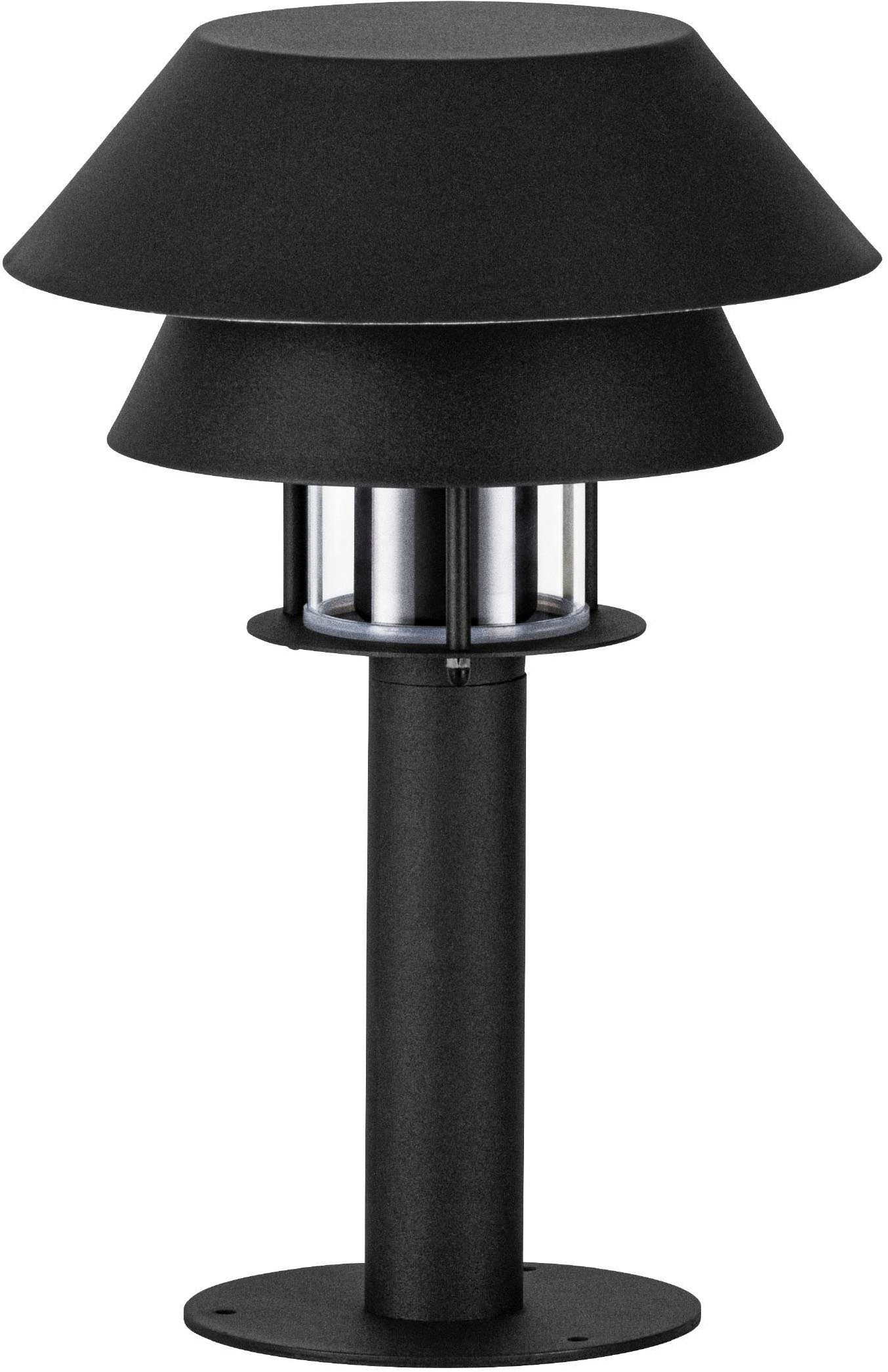 EGLO Sockelleuchte »Chiappera Sockelleuchte, Außenlampe, Pollerleuchte, Metall, E27, IP65« E27 1 Stk. Stehleuchte - H33 x Ø22 cm - schwarz, weiß - 1X40W exkl.