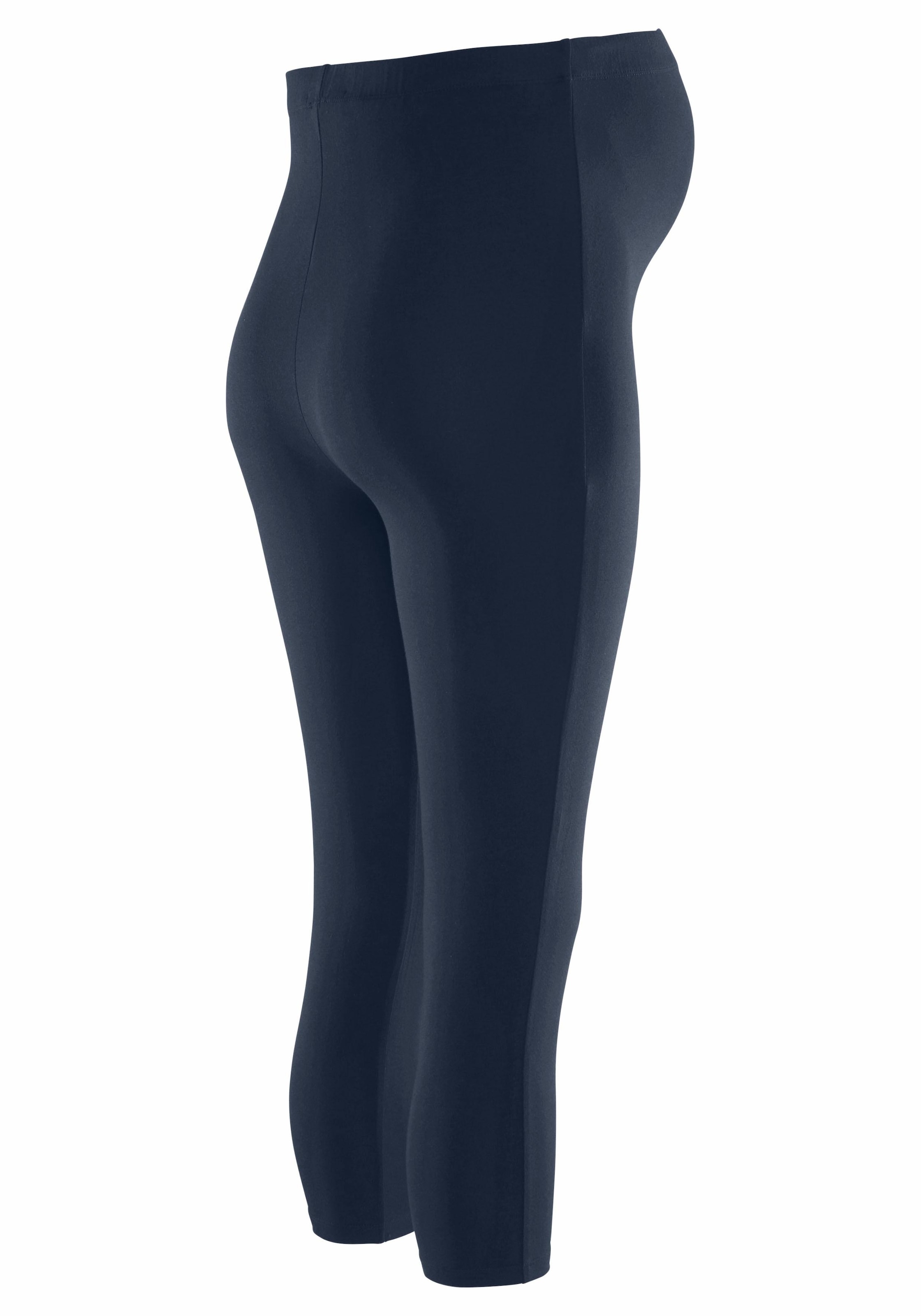 Neun Monate Umstandsleggings », 2er Pack Capri Hosen für Schwangerschaft und Stillzeit«  , in Caprilänge