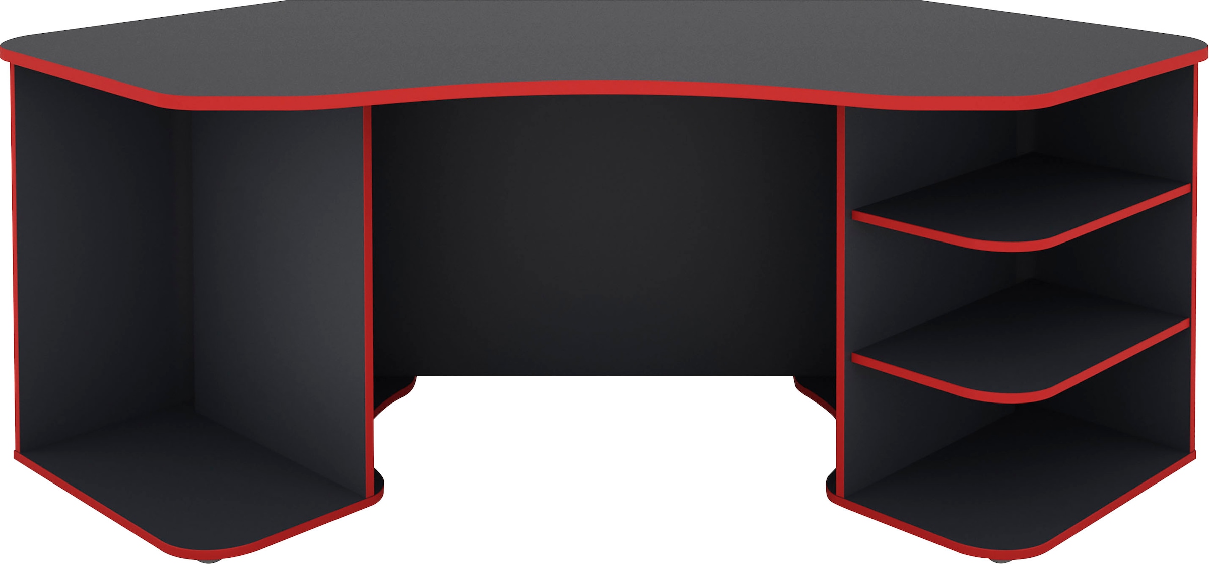 Homexperts Gamingtisch »Tron«, passend für drei 28" Monitore