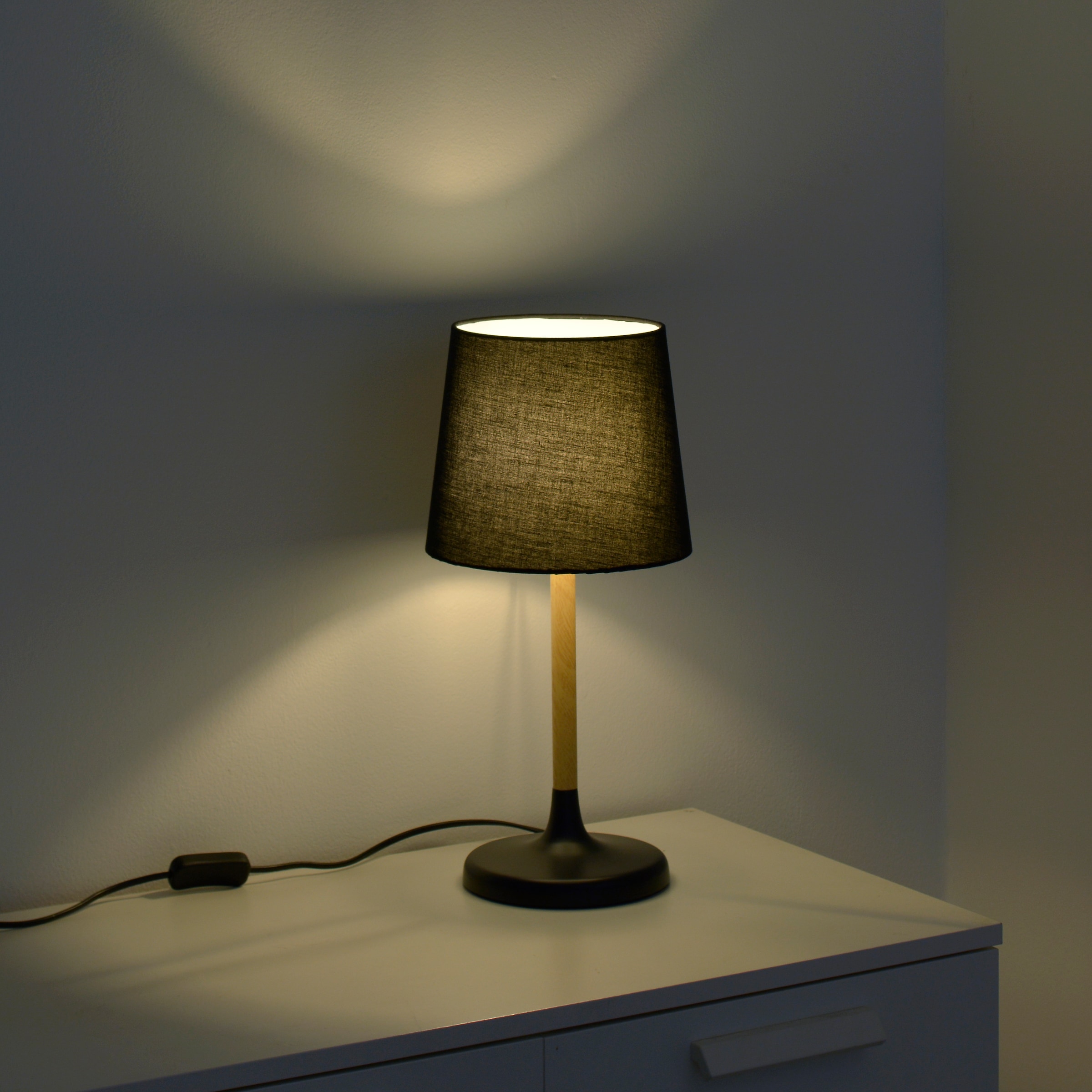 JUST LIGHT Tischleuchte »NIMA«, 1 flammig, Leuchtmittel E14 | ohne Leuchtmittel, ExklusiveE14, Schalter, Schnurschalter