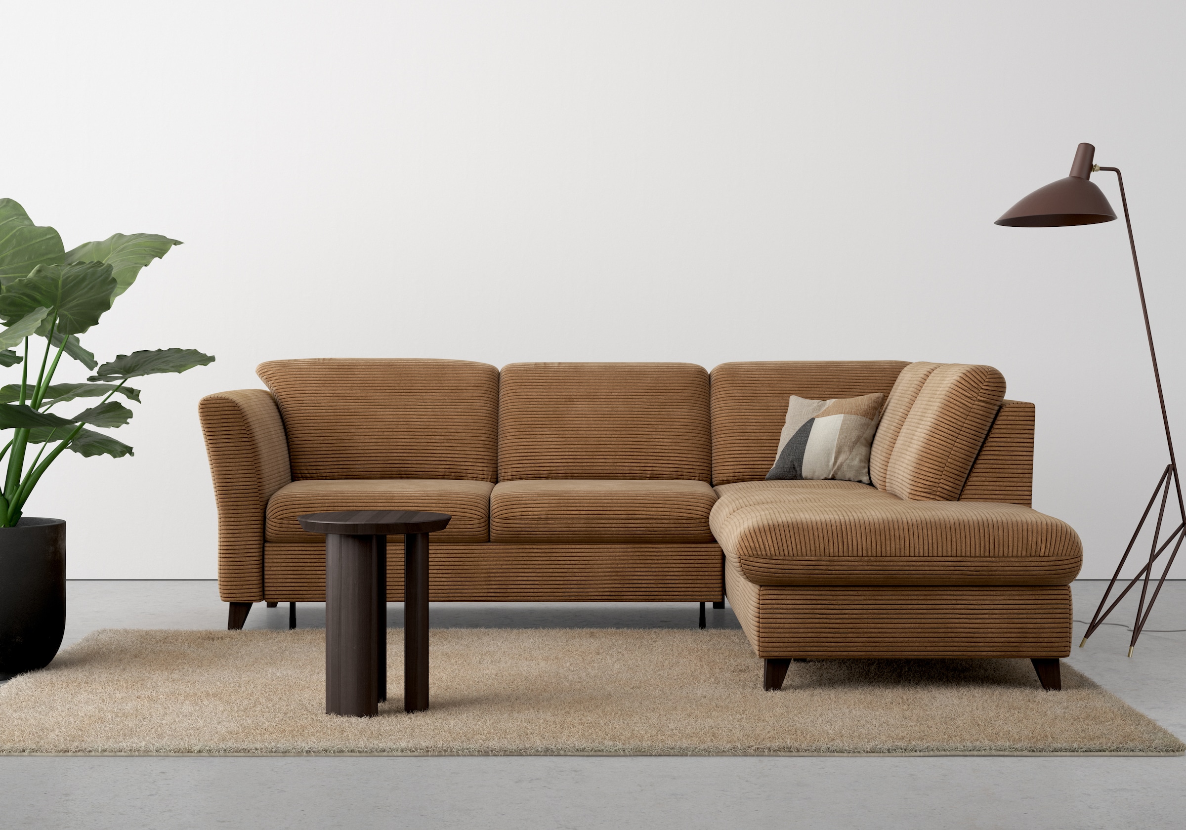 Home affaire Ecksofa »Trelleborg L-Form«, wahlweise mit Bettfunktion und Bettkasten, inkl. Federkern-Polsterung