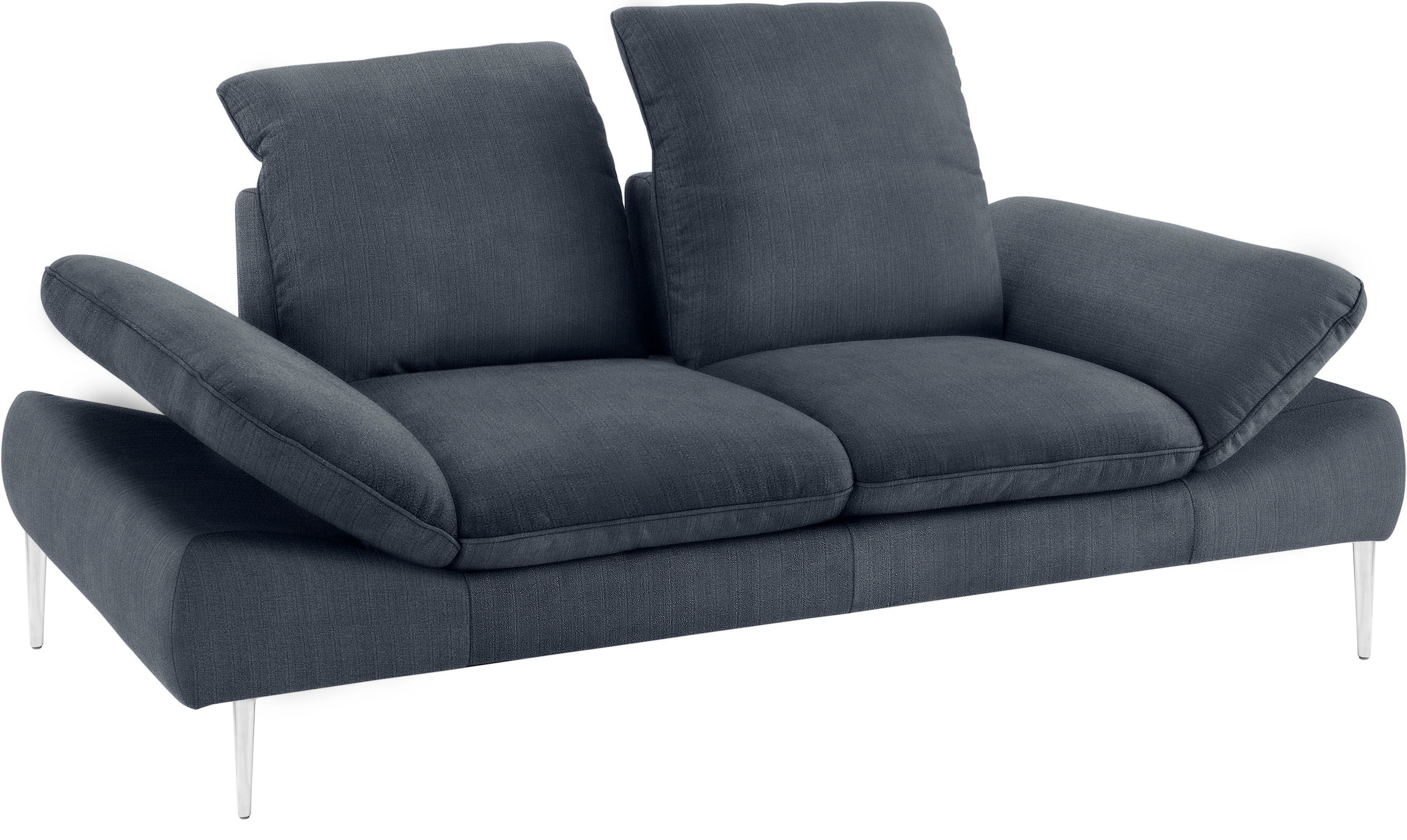 W.SCHILLIG 2-Sitzer »enjoy&MORE«, mit Sitztiefenverstellung, Füße Chrom glänzend, Breite 202 cm