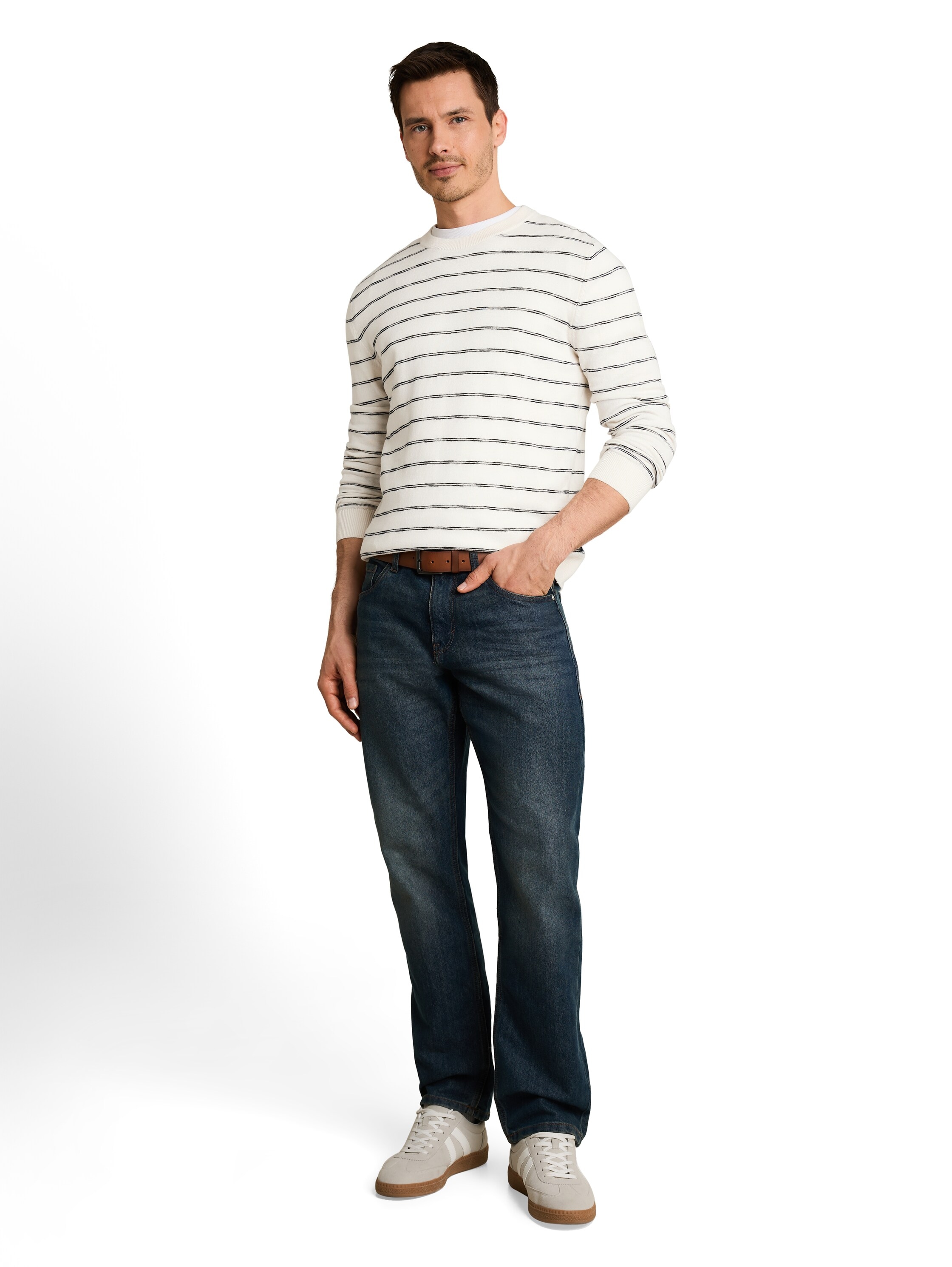 TOM TAILOR Strickpullover mit Streifen