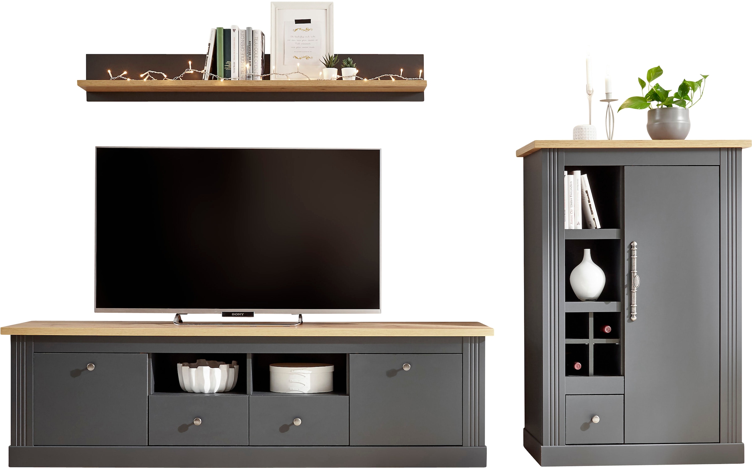 Home affaire Wohnwand »Westminster BESTSELLER!« Set, Lowboard, Kommode, Wan günstig online kaufen