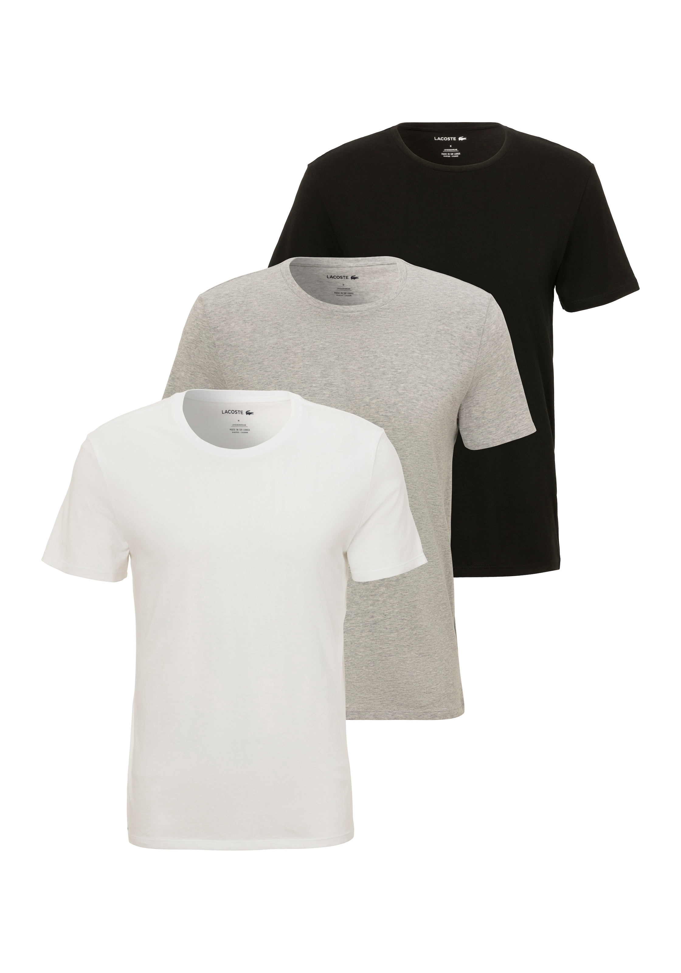 Lacoste T-Shirt »3 PACK TEE«, mit Rundhalsausschnitt