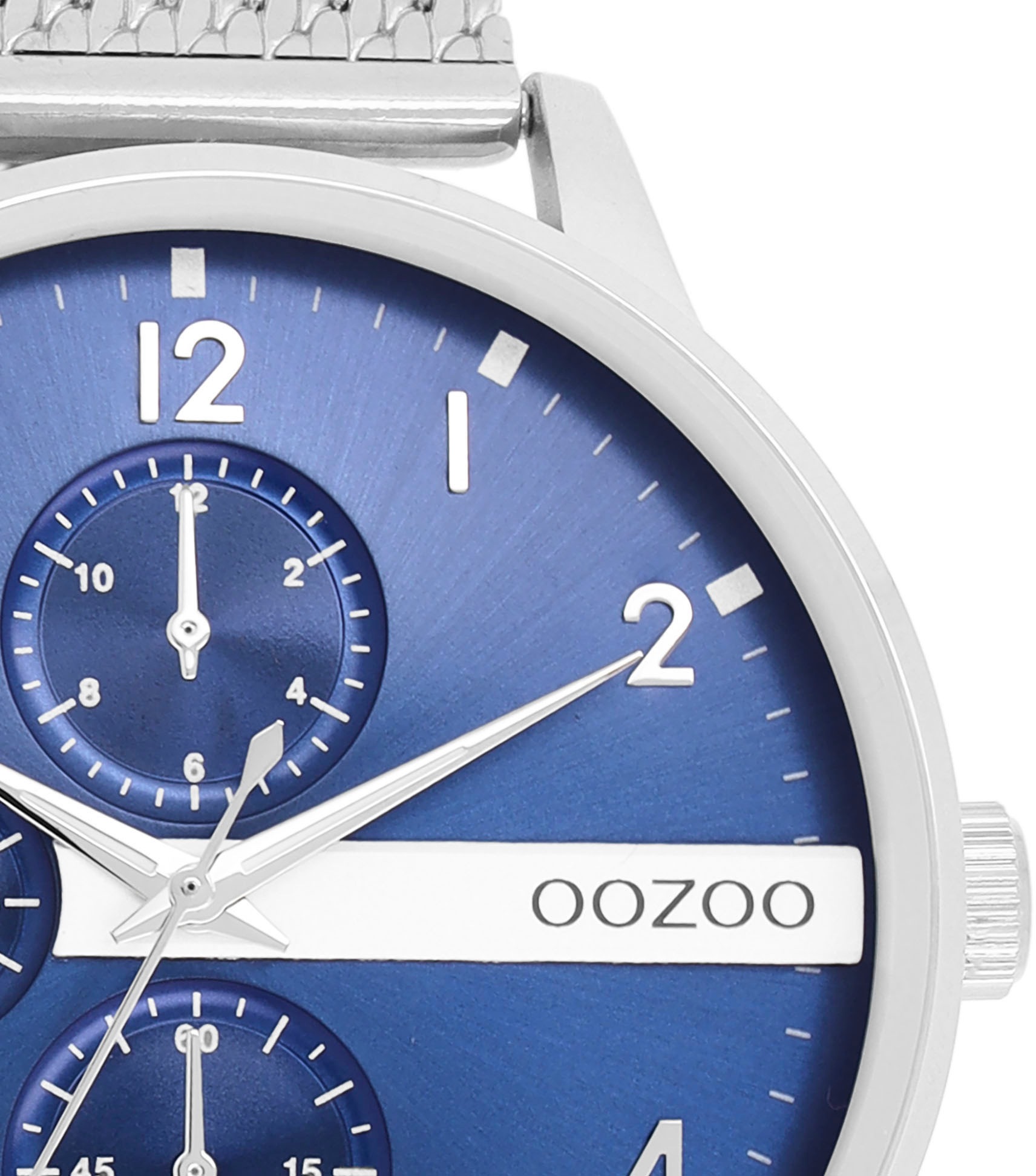 OOZOO Quarzuhr, Armbanduhr, Herrenuhr, Edelstahlarmband