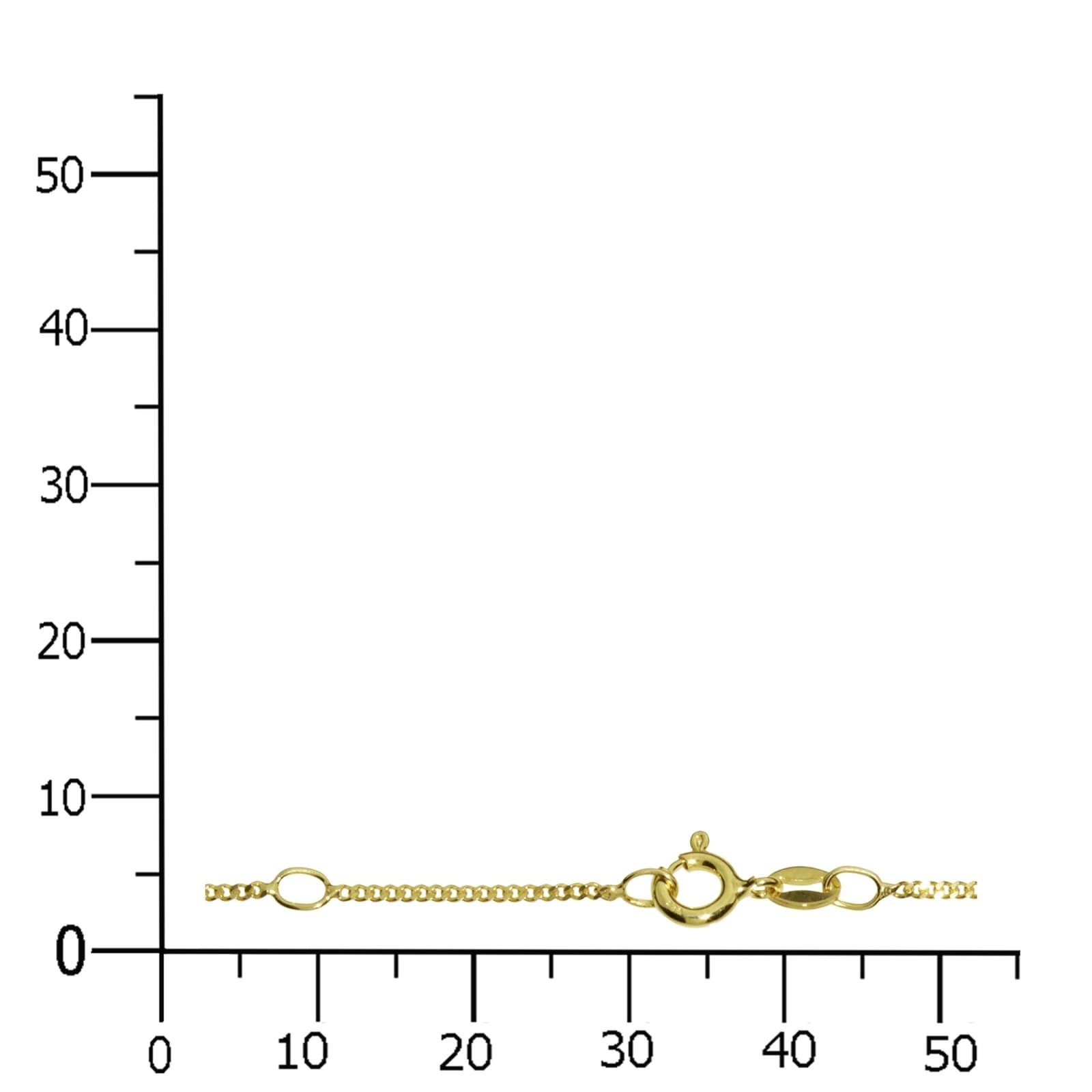 OSTSEE-SCHMUCK Goldkette »Ostsee-Schmuck Kette Panzer 1,2 mm Kette Panzer 1,2 mm«, (1 tlg.)