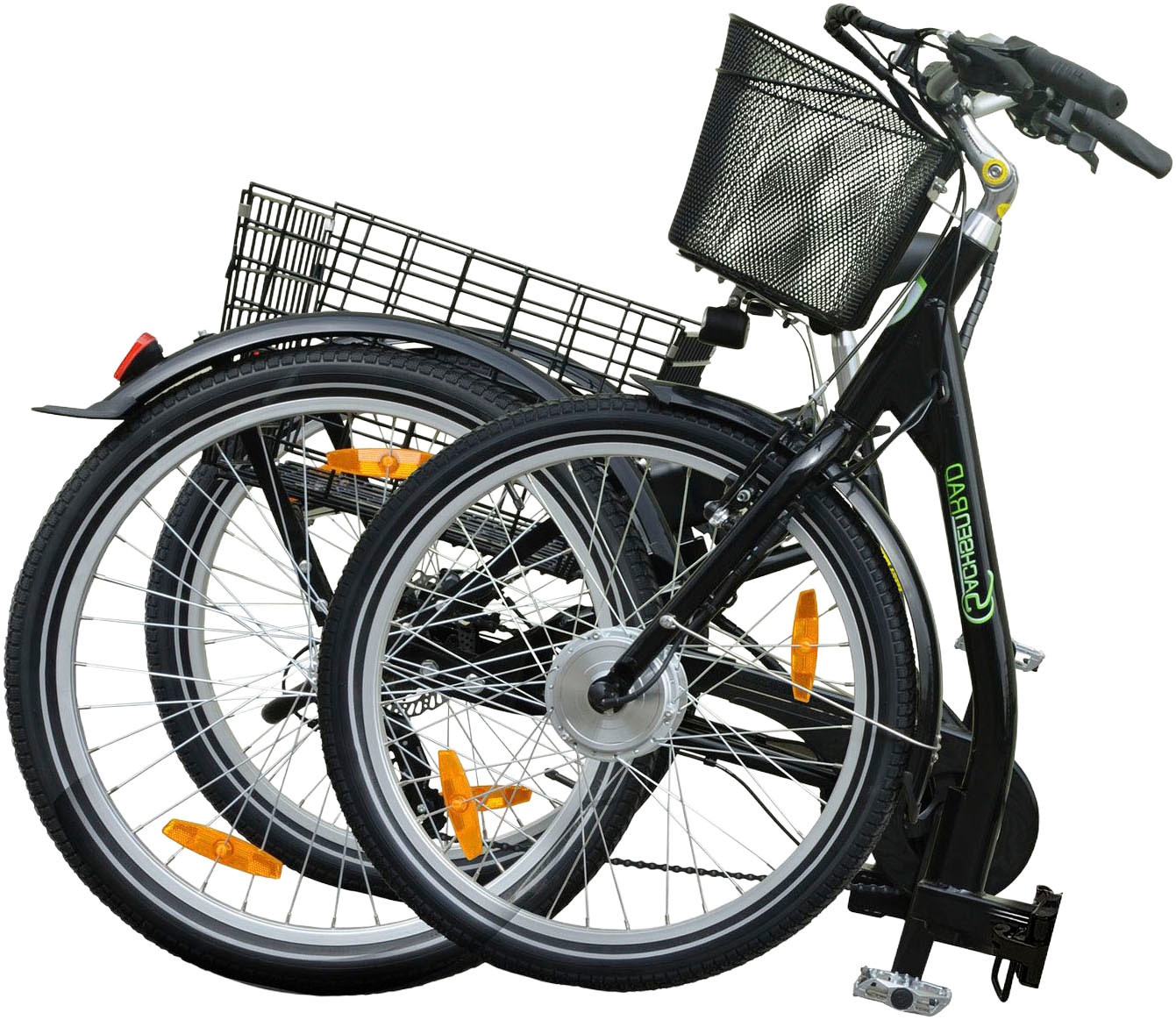 SachsenRad »T3A Trio II Faltbar mit Alarmanlage« 7 Gang Shimano Kettenschaltung Frontmotor 250 W