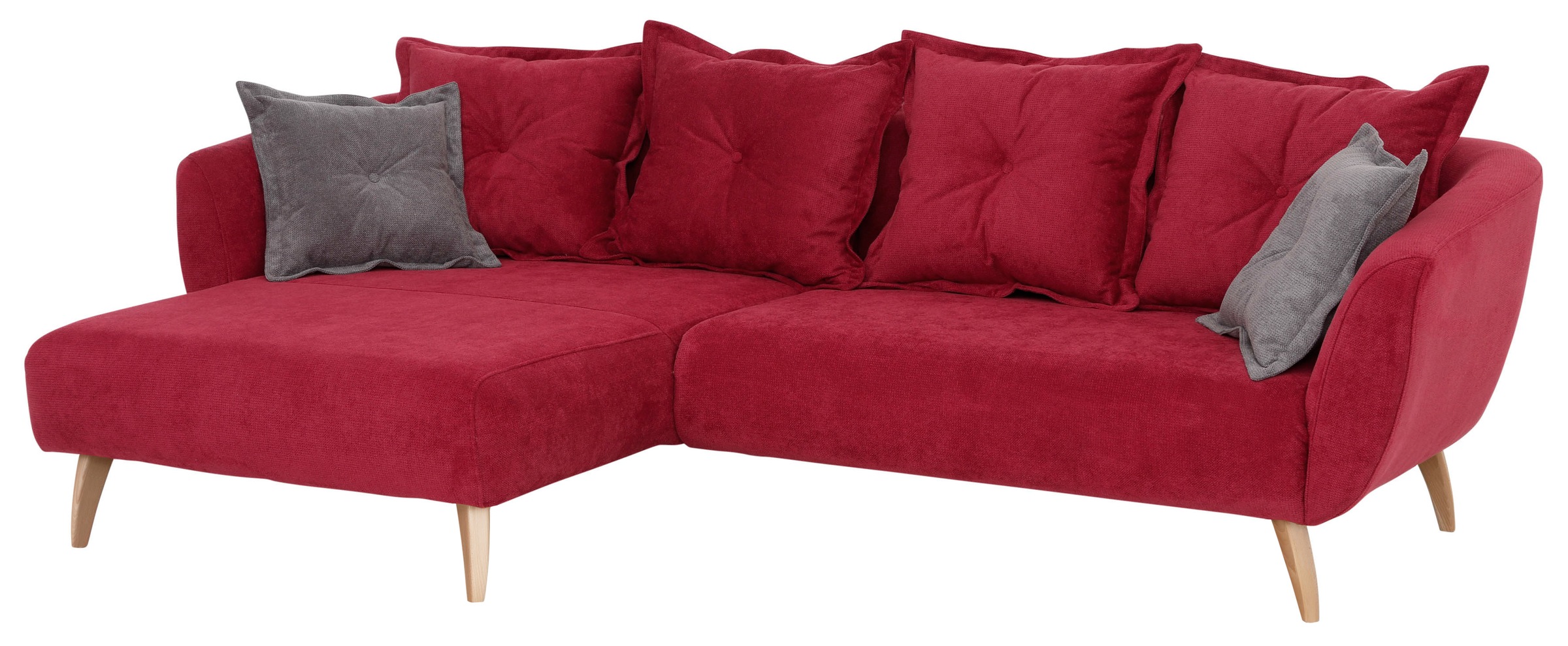 Home affaire Ecksofa »Baggio formschöne Polsterecke, bequem, Breite 277cm, günstig online kaufen