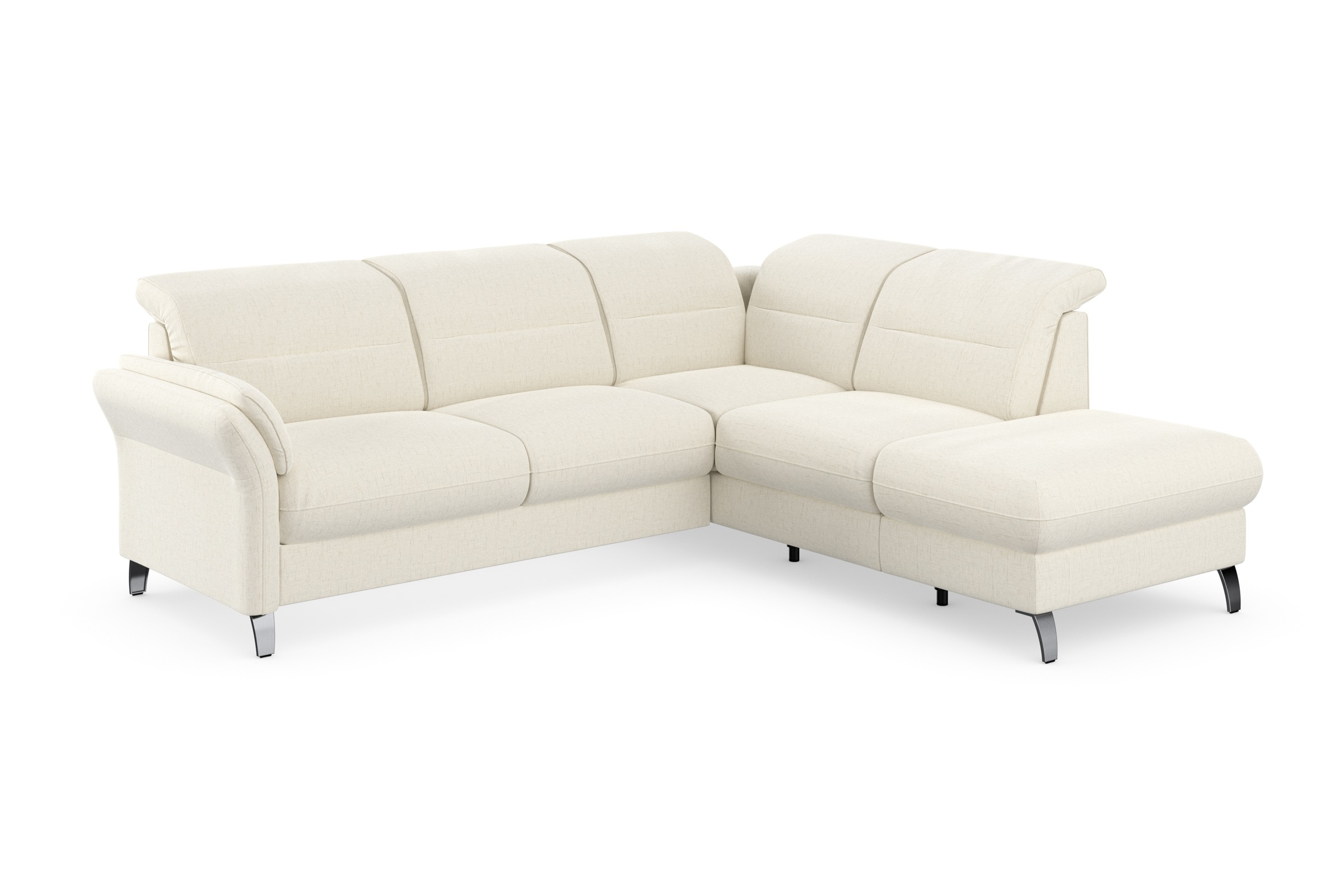 sit&more Ecksofa »Grenoble L-Form mit Federkern«, wahlweise mit Bettfunktion, Bettkasten, Arm- und Kopfteilverstellung