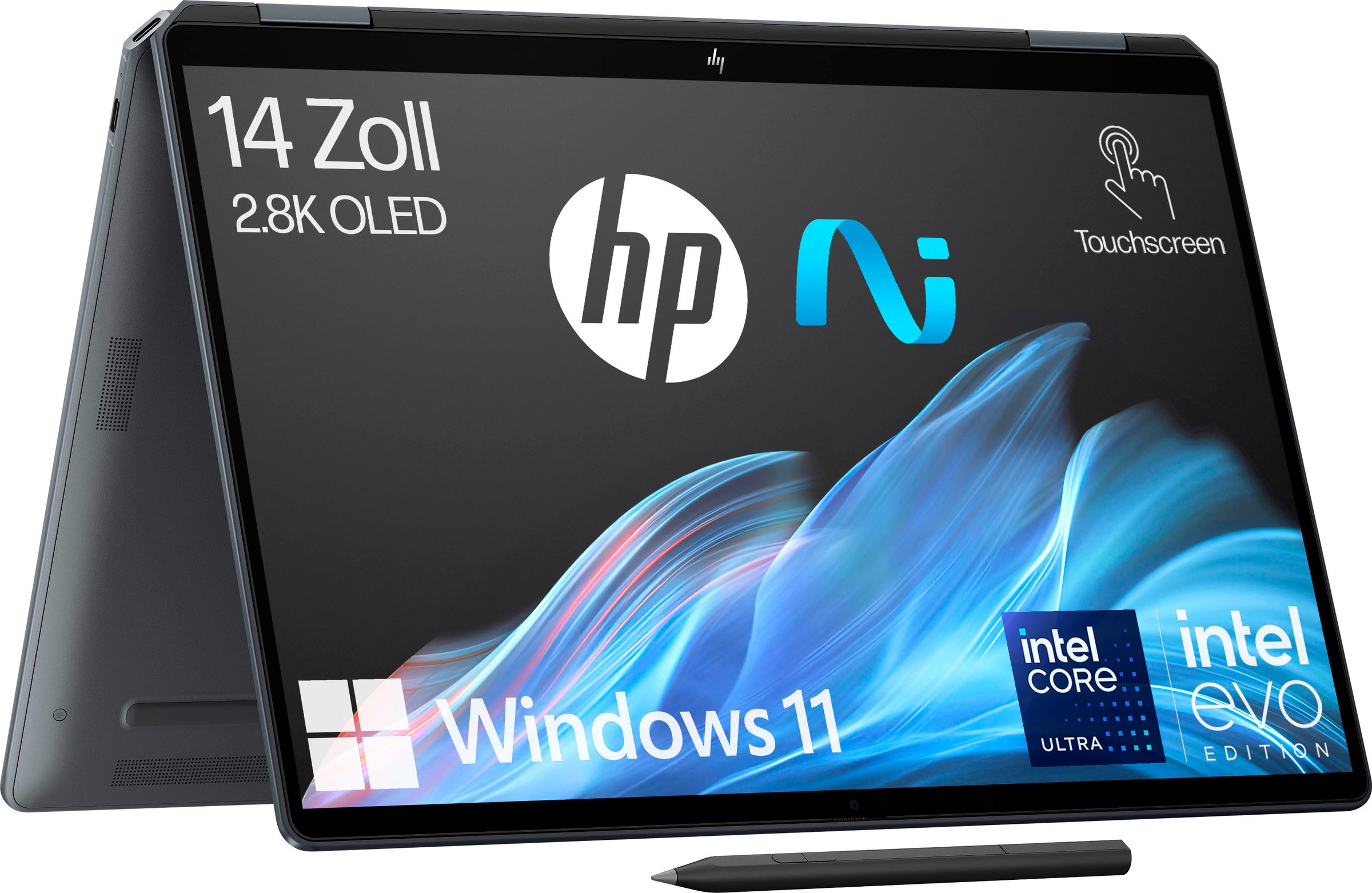HP Convertible Notebook »OmniBook Ultra Flip 14-fh0091ng«, 35,6 cm, / 14 Zoll, Intel, Core Ultra 9, ARC, 1000 GB SSD