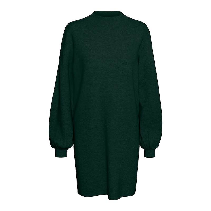 VERO MODA Strickkleid »VMNANCY LS FUNNELNECK DRESS GA NOOS« Scarab L - N-Gr N-Gr L Bequemer loose fit Schnitt, schmeichelt jeder Figur