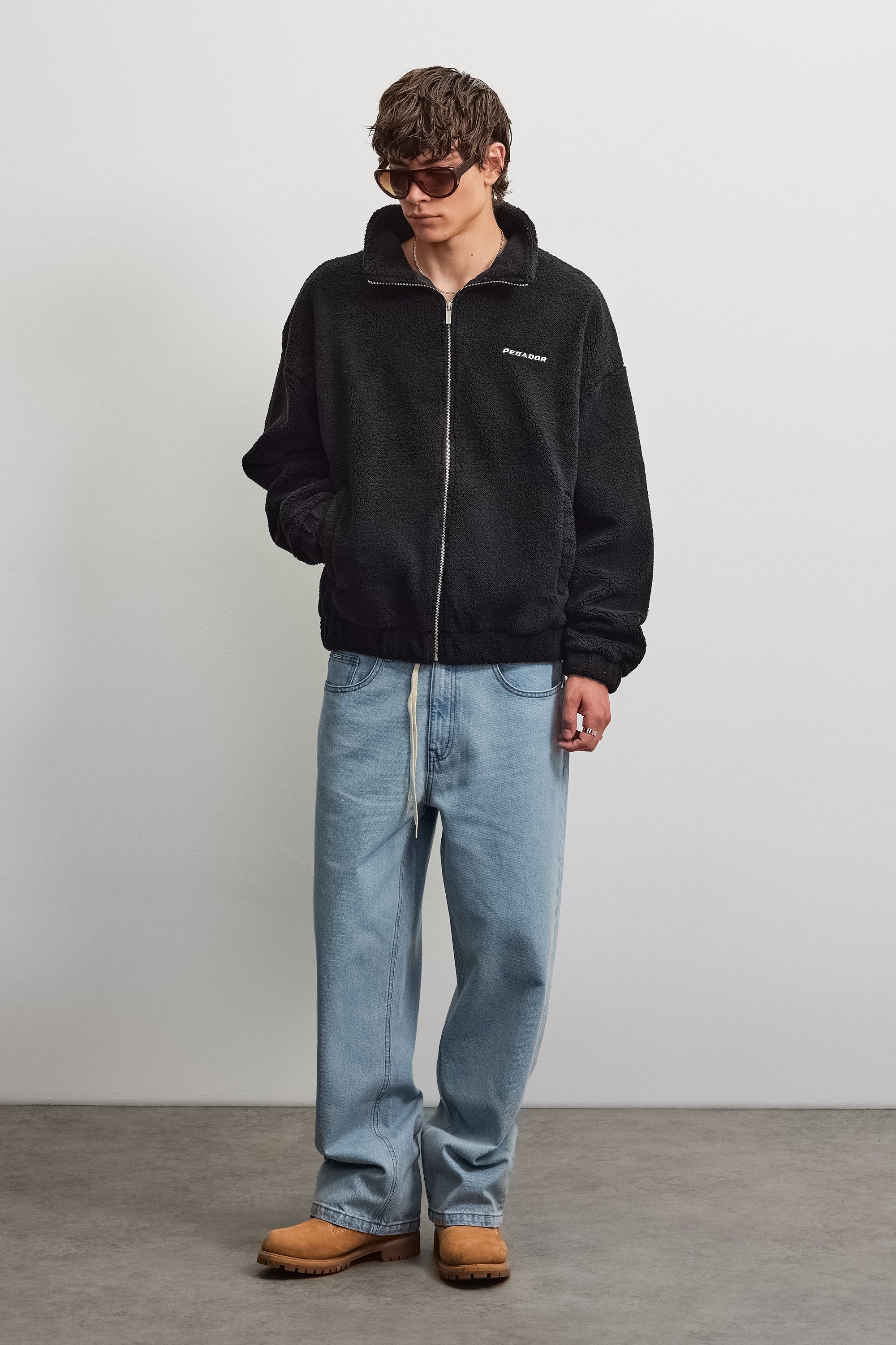 PEGADOR Sweatjacke »Alto Teddy Jacket« Kunstfaser, regular fit