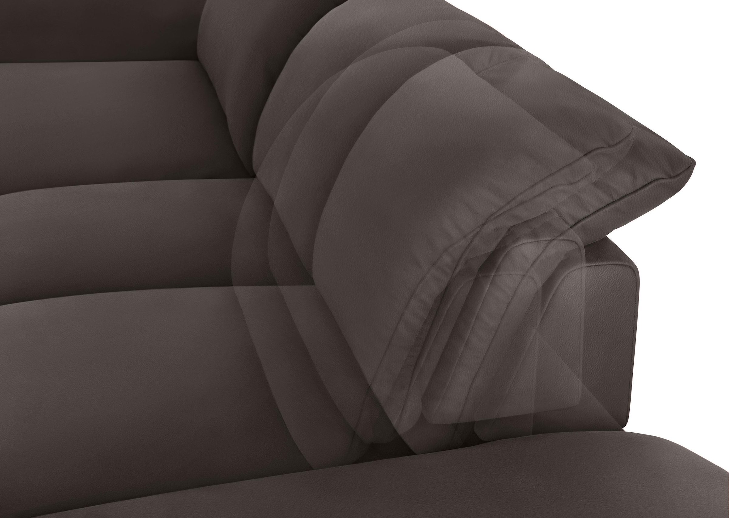 W.SCHILLIG Ecksofa »enjoy&MORE, Designsofa, elegant und bequem, L-Form«, mit Sitztiefenverstellung, Füße Chrom glänzend, Breite 310 cm