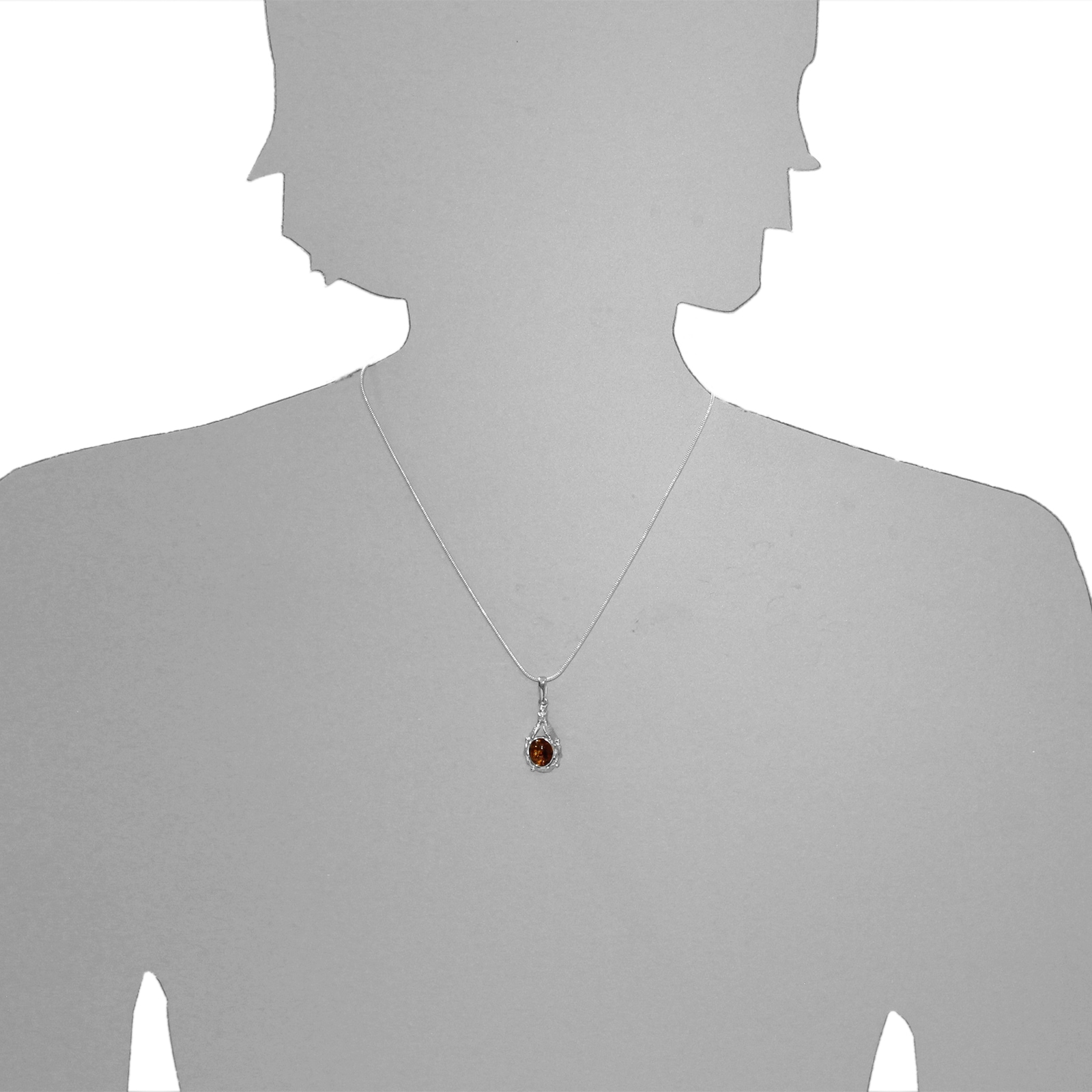 OSTSEE-SCHMUCK Kettenanhänger »Ostsee-Schmuck Anhänger Fischland 34x14 mm« (1 Stk. tlg.)