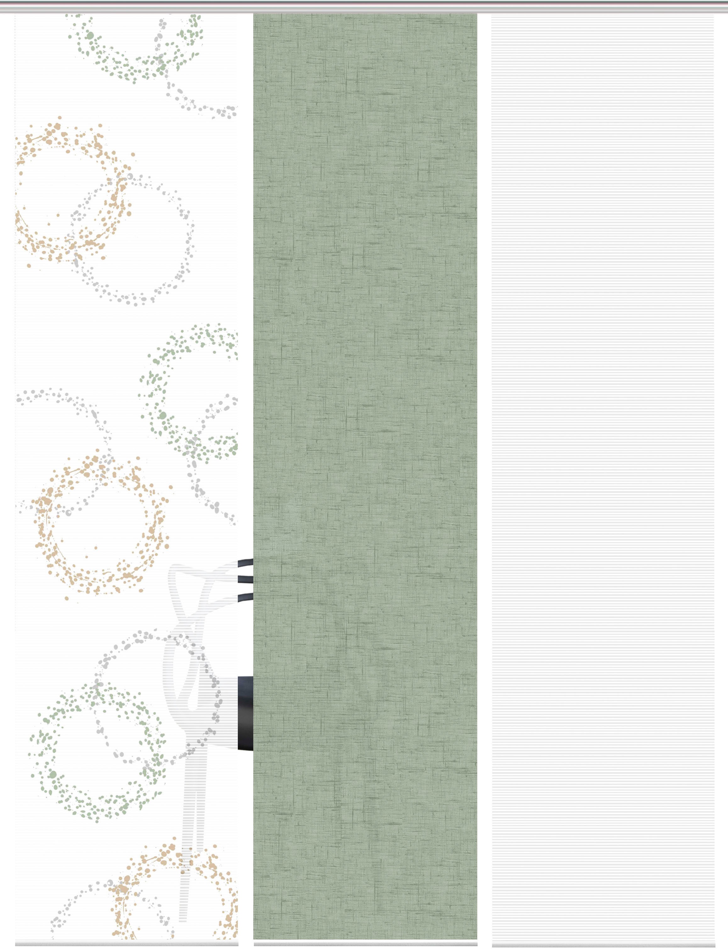 Vision S Schiebegardine »AINUR 3er SET« Paneelwagen 3 Stk. tlg. Schiebevorhang Digidruck 3er Set AINUR