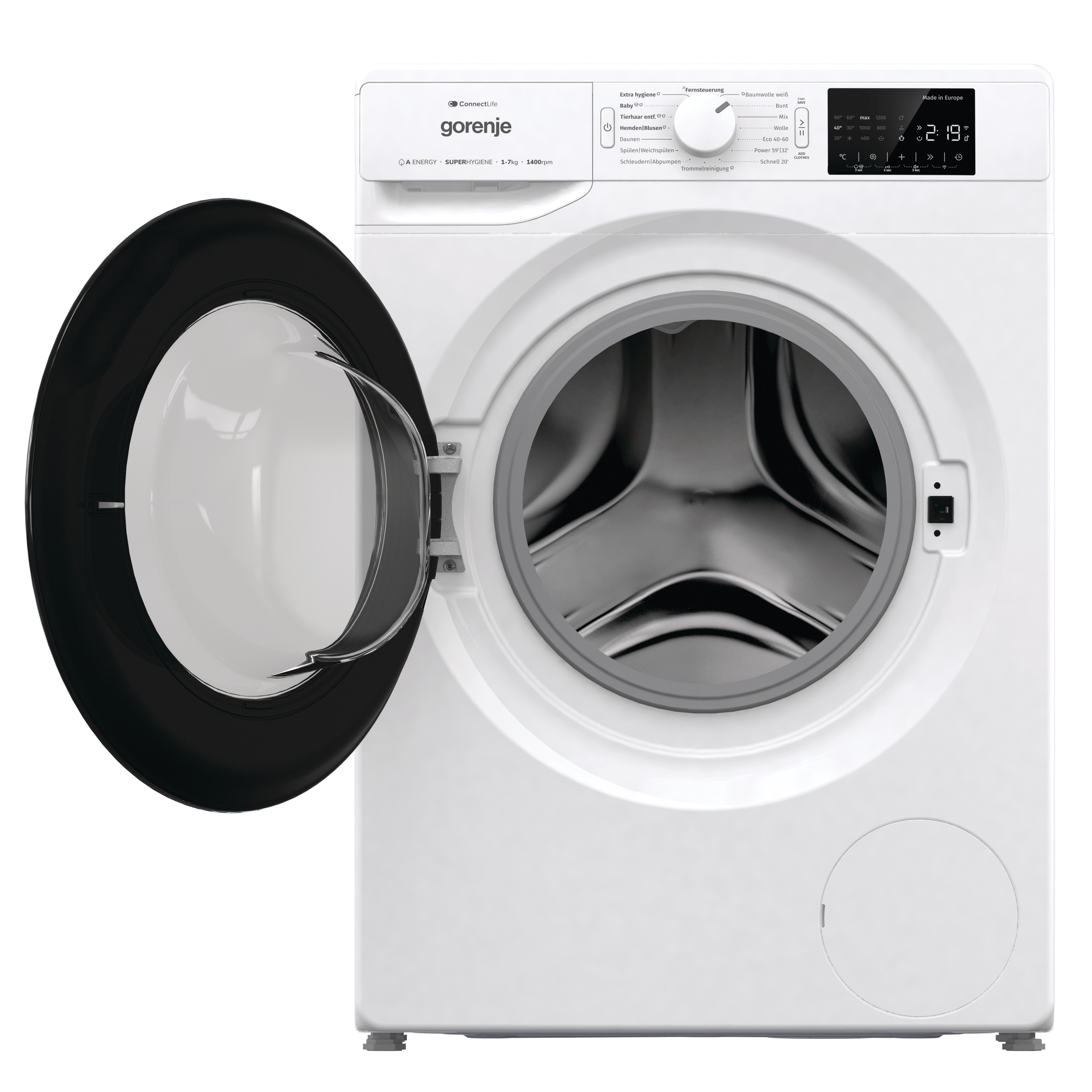 GORENJE Waschmaschine »Wave PNEI74SA1DTS«, 7 kg, 1400 U/min, RealSlim 46,50 günstig online kaufen